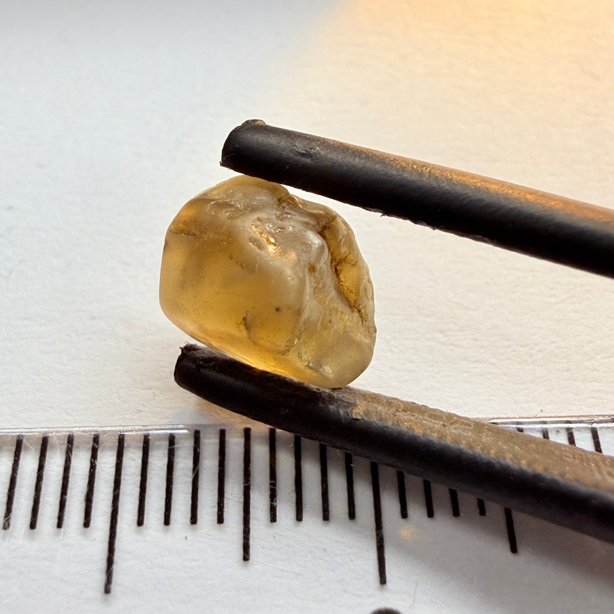 Colour Changing Chrysoberyl, 3.13ct, Tunduru, Tanzania, Untreated Unheated, the colour change is very slight, there is some surface gunk that needs to be removed on one side, rest has very fine silk