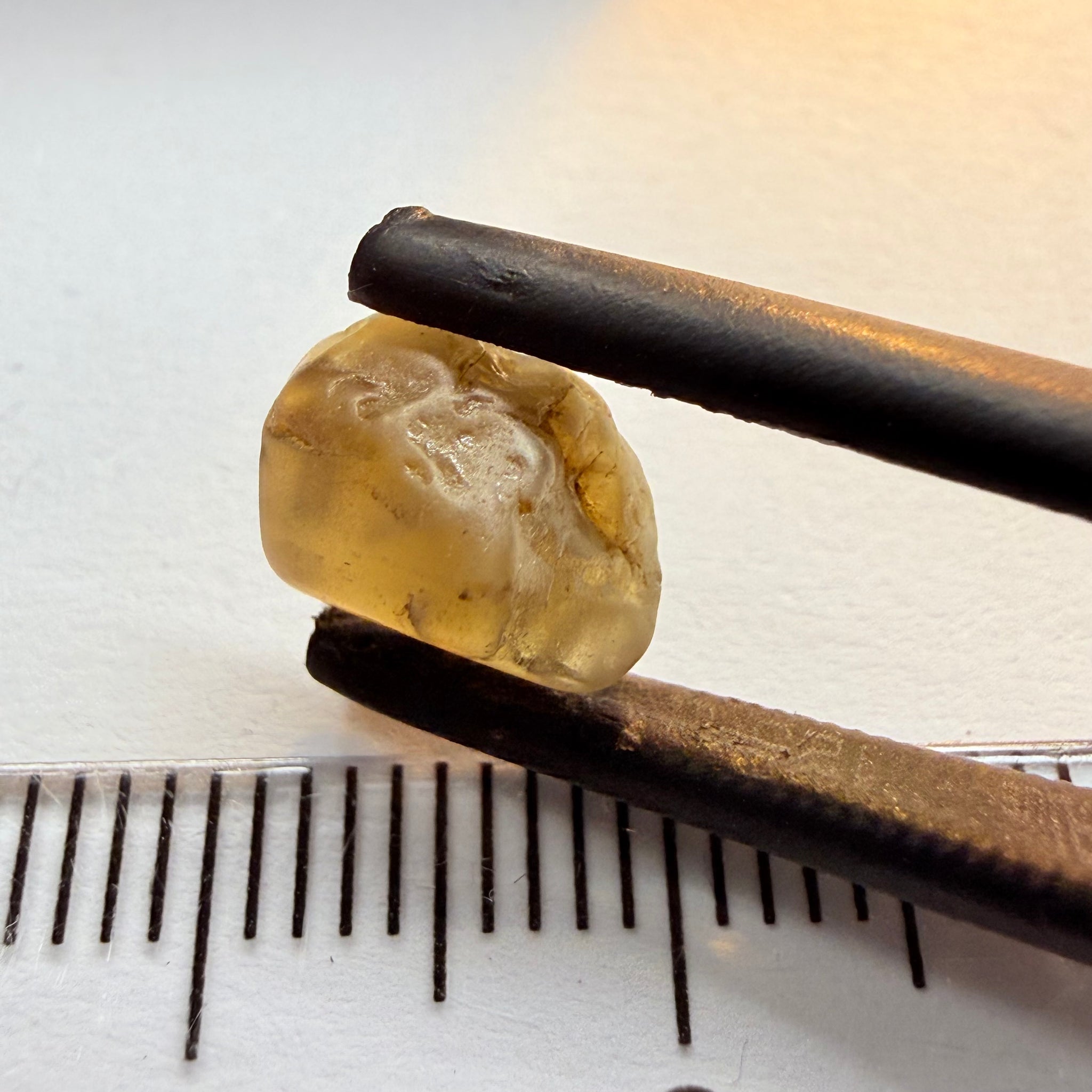 Colour Changing Chrysoberyl, 3.13ct, Tunduru, Tanzania, Untreated Unheated, the colour change is very slight, there is some surface gunk that needs to be removed on one side, rest has very fine silk