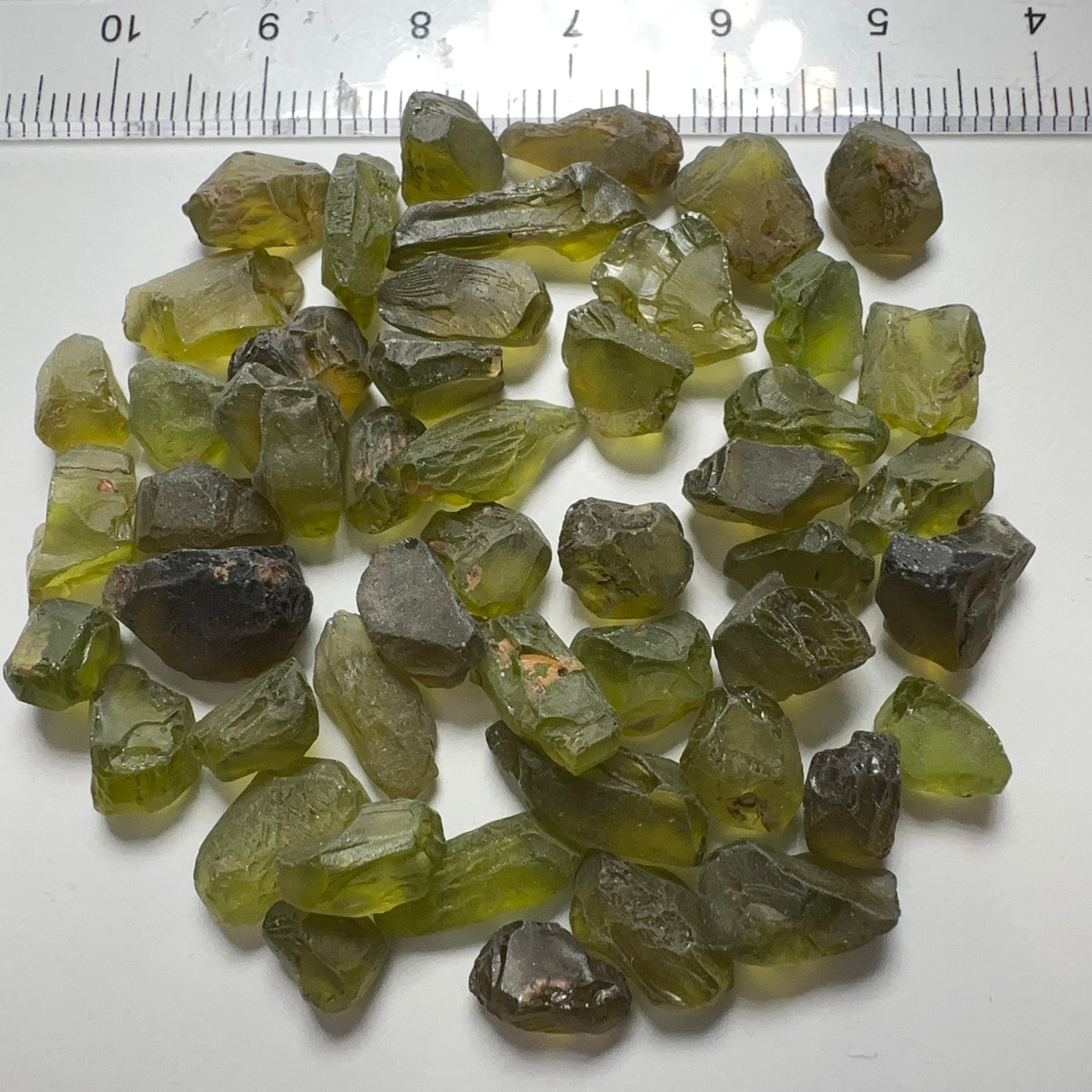 Tanzanian Peridot Lot, 110.23ct, 1.41ct - 4.35ct, VVS-IF, Untreated Unheated