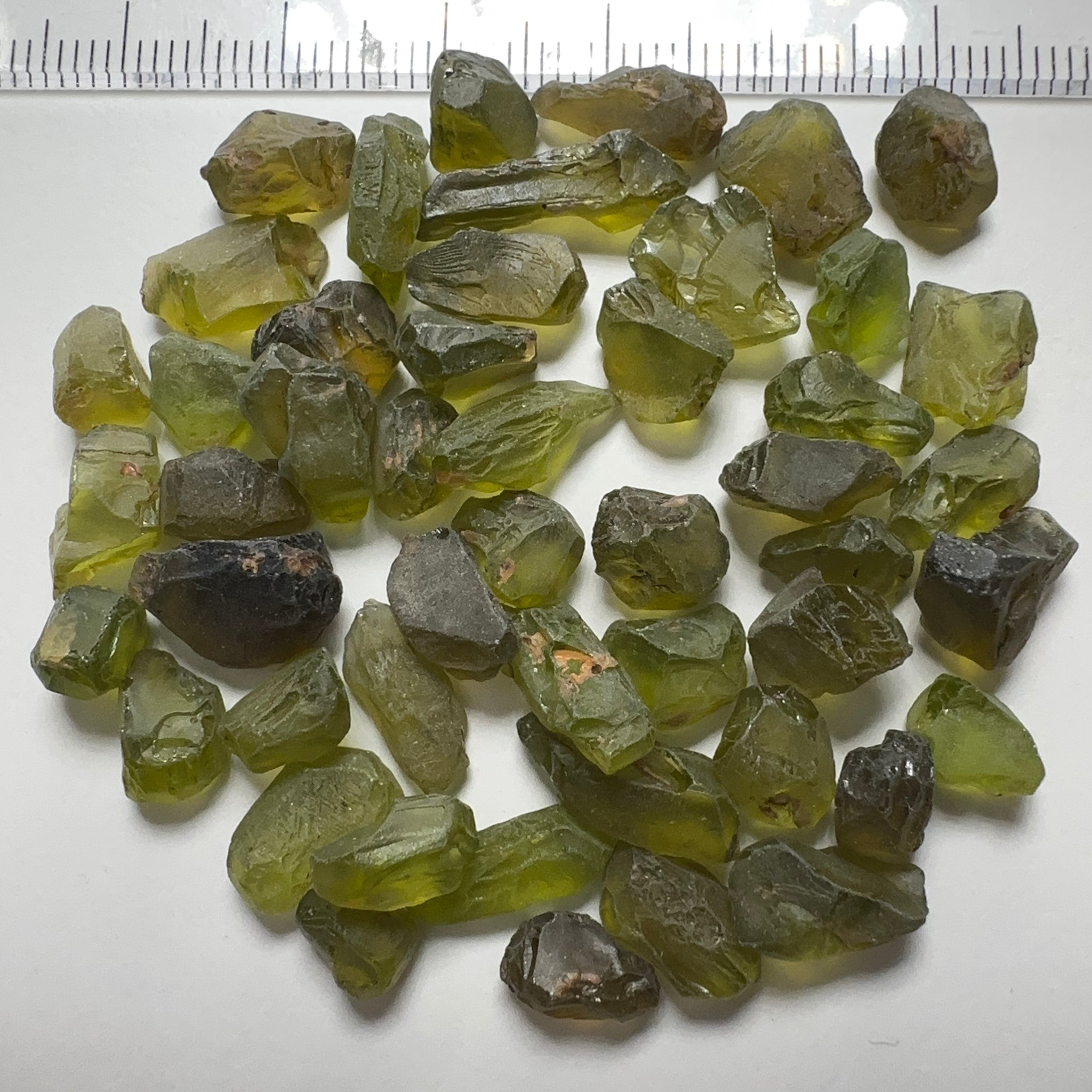 Tanzanian Peridot Lot, 110.23ct, 1.41ct - 4.35ct, VVS-IF, Untreated Unheated