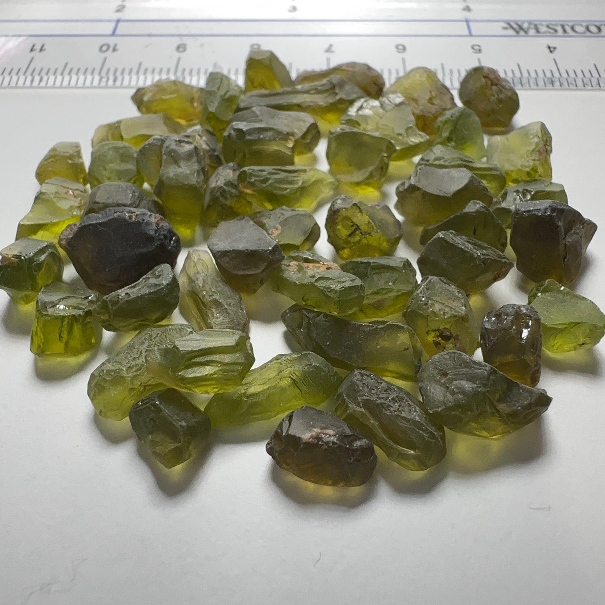 Tanzanian Peridot Lot, 110.23ct, 1.41ct - 4.35ct, VVS-IF, Untreated Unheated