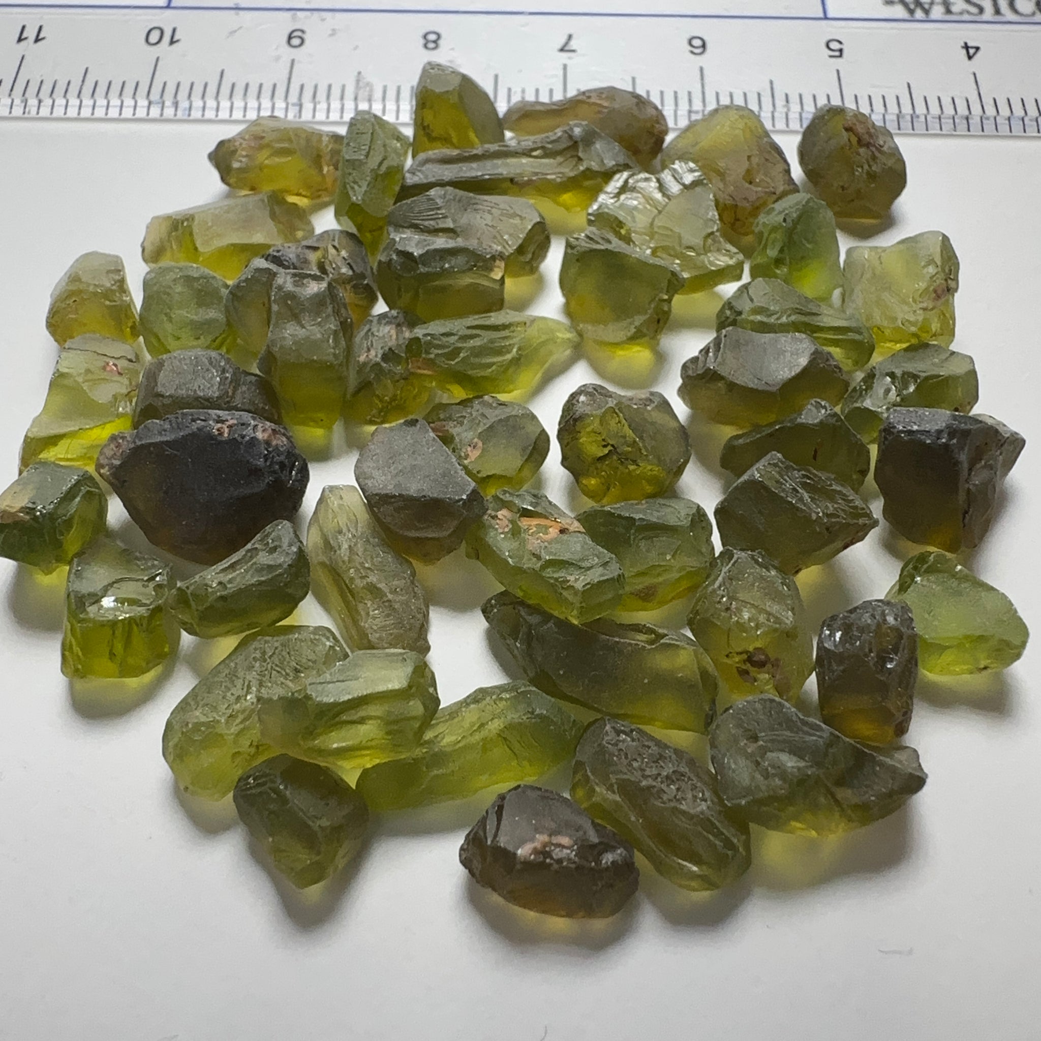 Tanzanian Peridot Lot, 110.23ct, 1.41ct - 4.35ct, VVS-IF, Untreated Unheated
