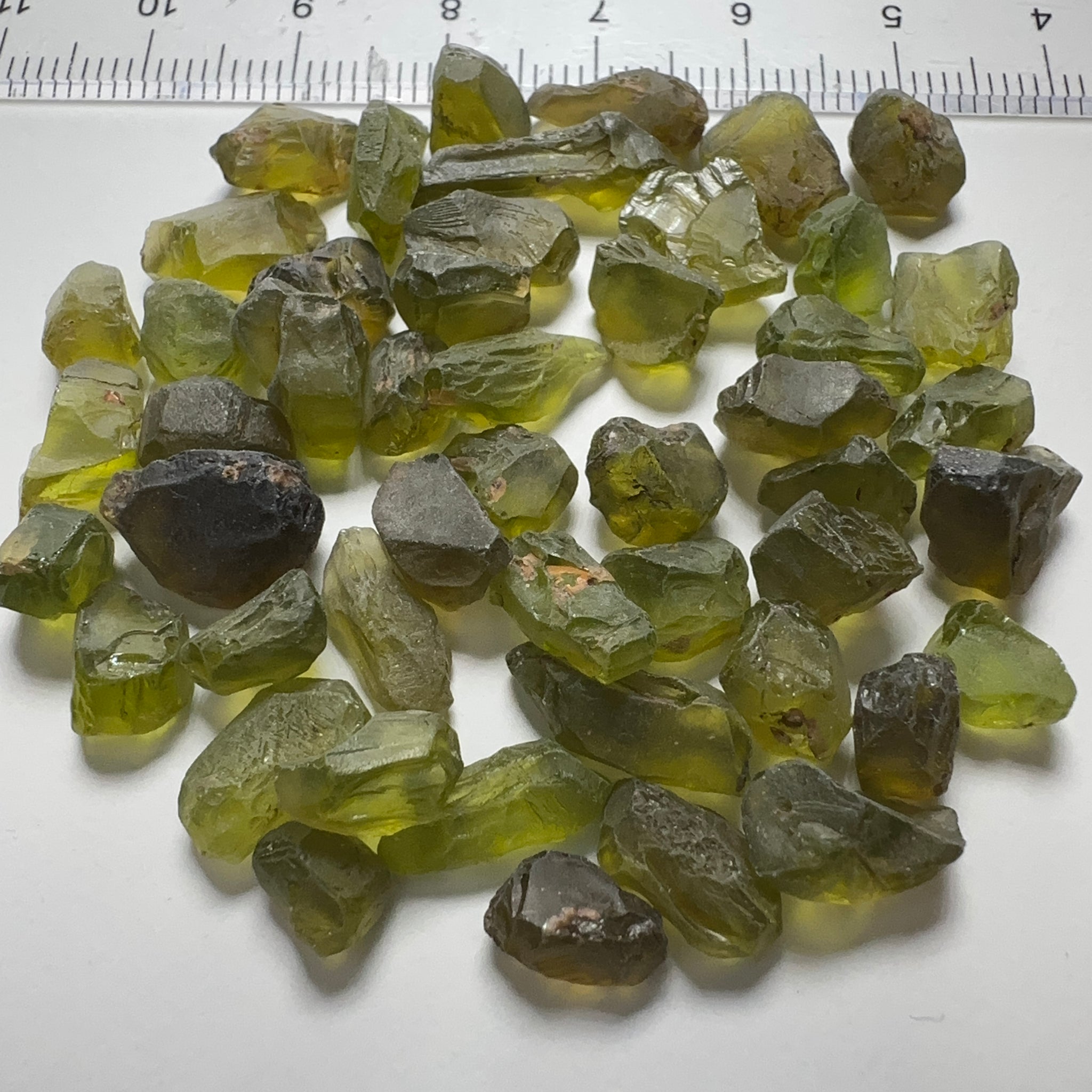 Tanzanian Peridot Lot, 110.23ct, 1.41ct - 4.35ct, VVS-IF, Untreated Unheated