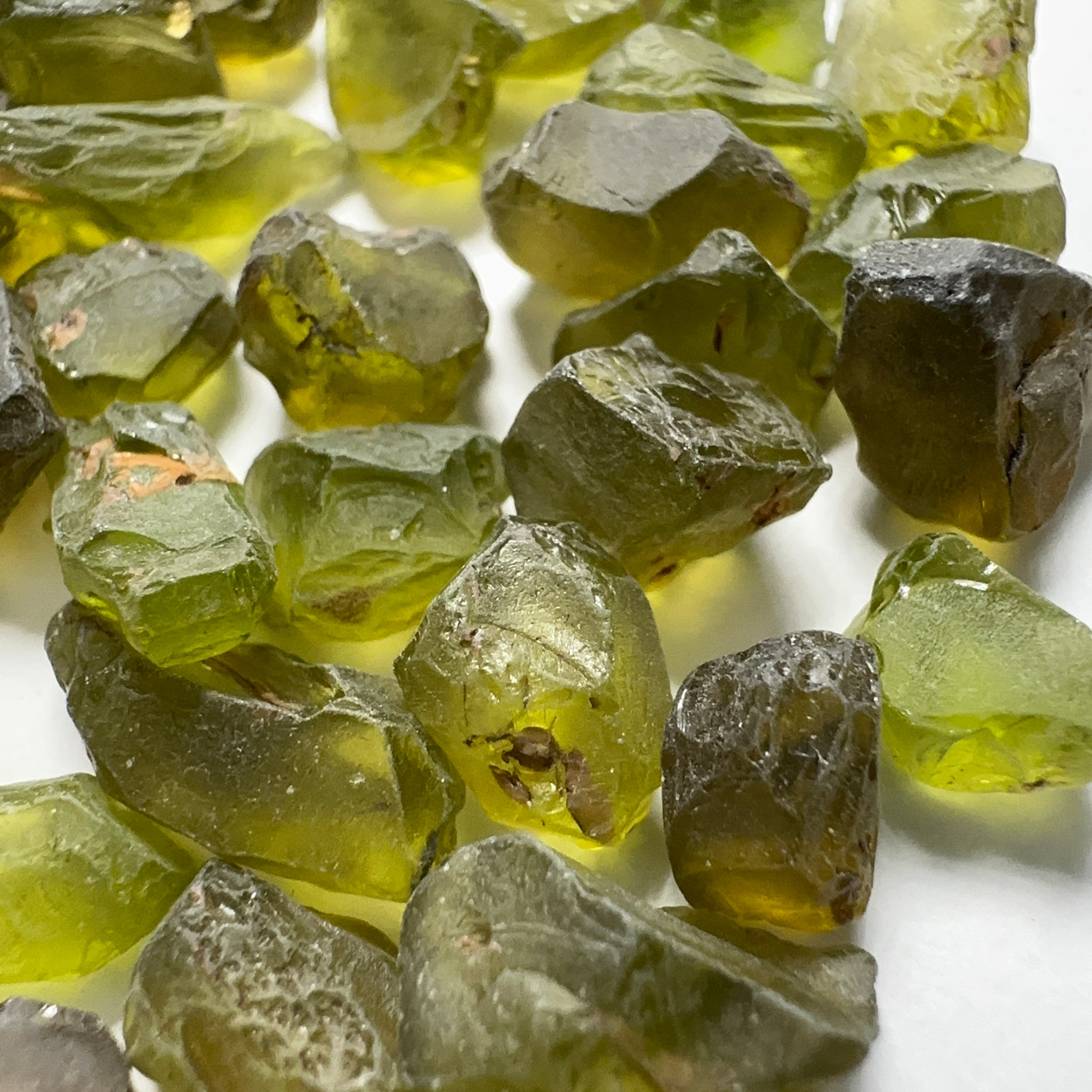 Tanzanian Peridot Lot, 110.23ct, 1.41ct - 4.35ct, VVS-IF, Untreated Unheated