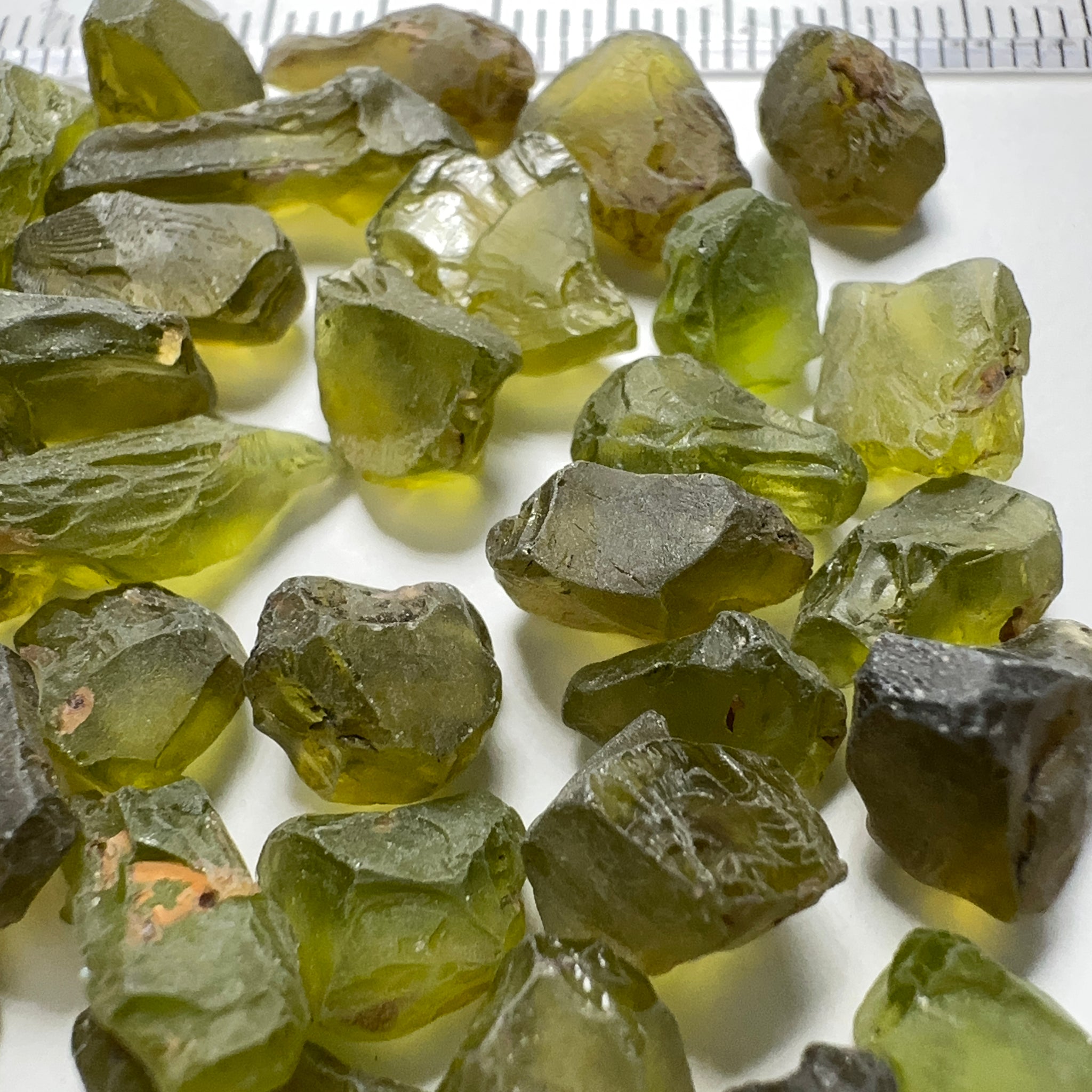 Tanzanian Peridot Lot, 110.23ct, 1.41ct - 4.35ct, VVS-IF, Untreated Unheated