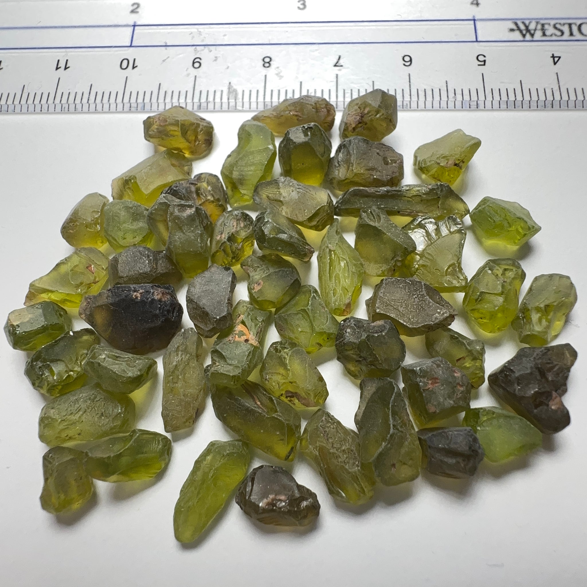Tanzanian Peridot Lot, 110.23ct, 1.41ct - 4.35ct, VVS-IF, Untreated Unheated