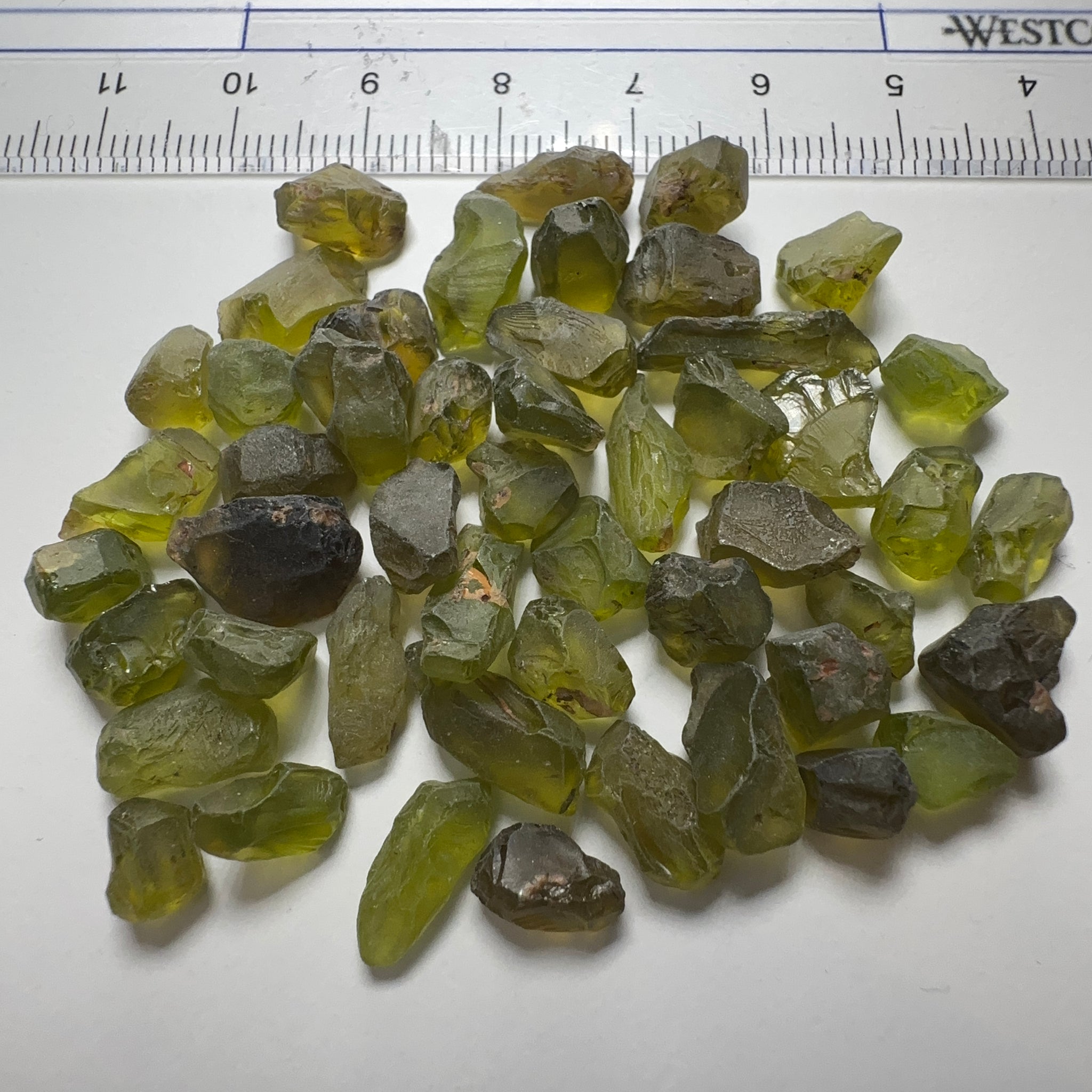 Tanzanian Peridot Lot, 110.23ct, 1.41ct - 4.35ct, VVS-IF, Untreated Unheated