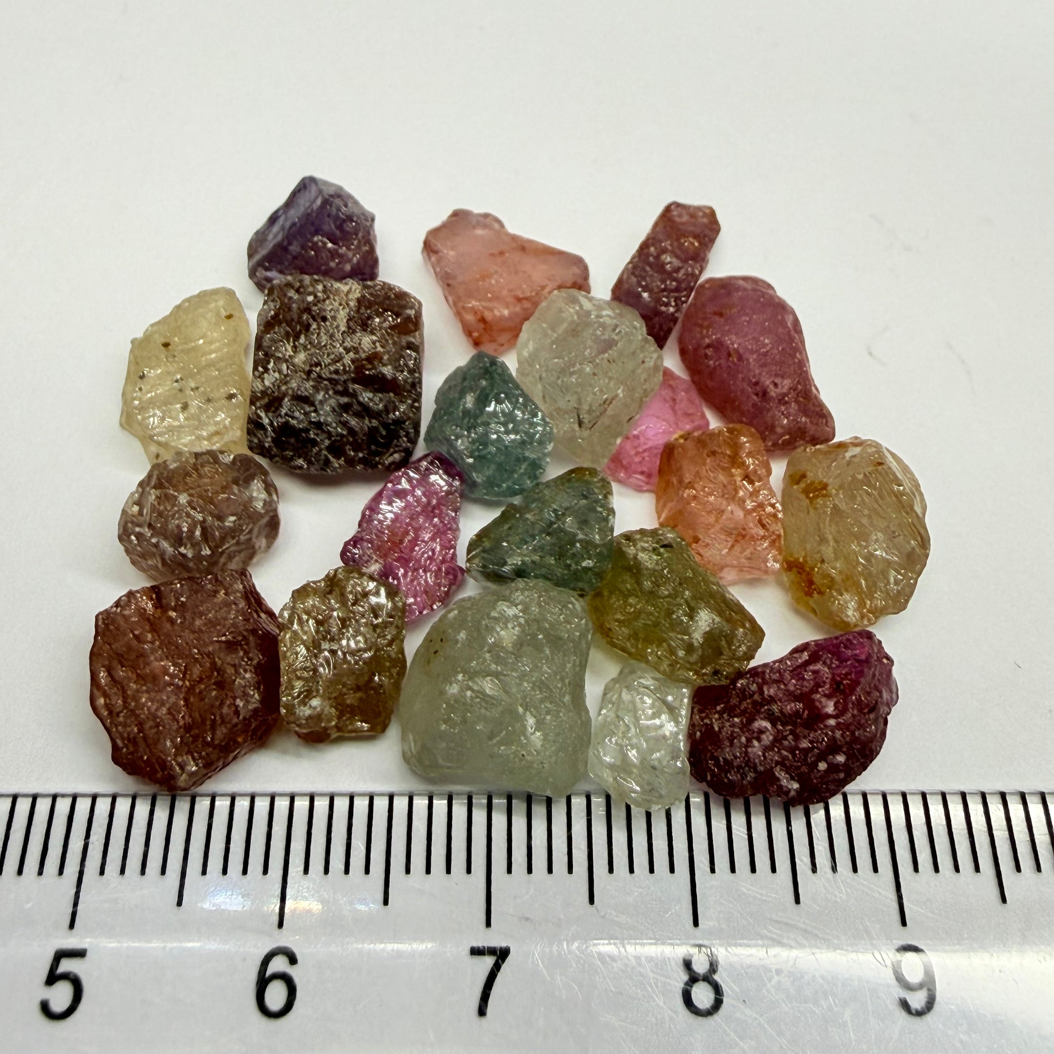 Umba Sapphire Lot, 88.65ct, Umba, Tanzania, Untreated Unheated, facet with heavy inclusions or cab, 1.51ct-11.72ct