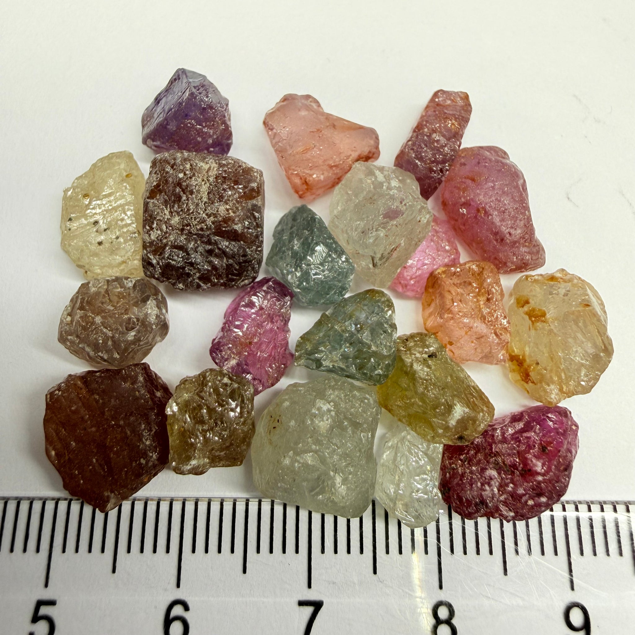 Umba Sapphire Lot, 88.65ct, Umba, Tanzania, Untreated Unheated, facet with heavy inclusions or cab, 1.51ct-11.72ct