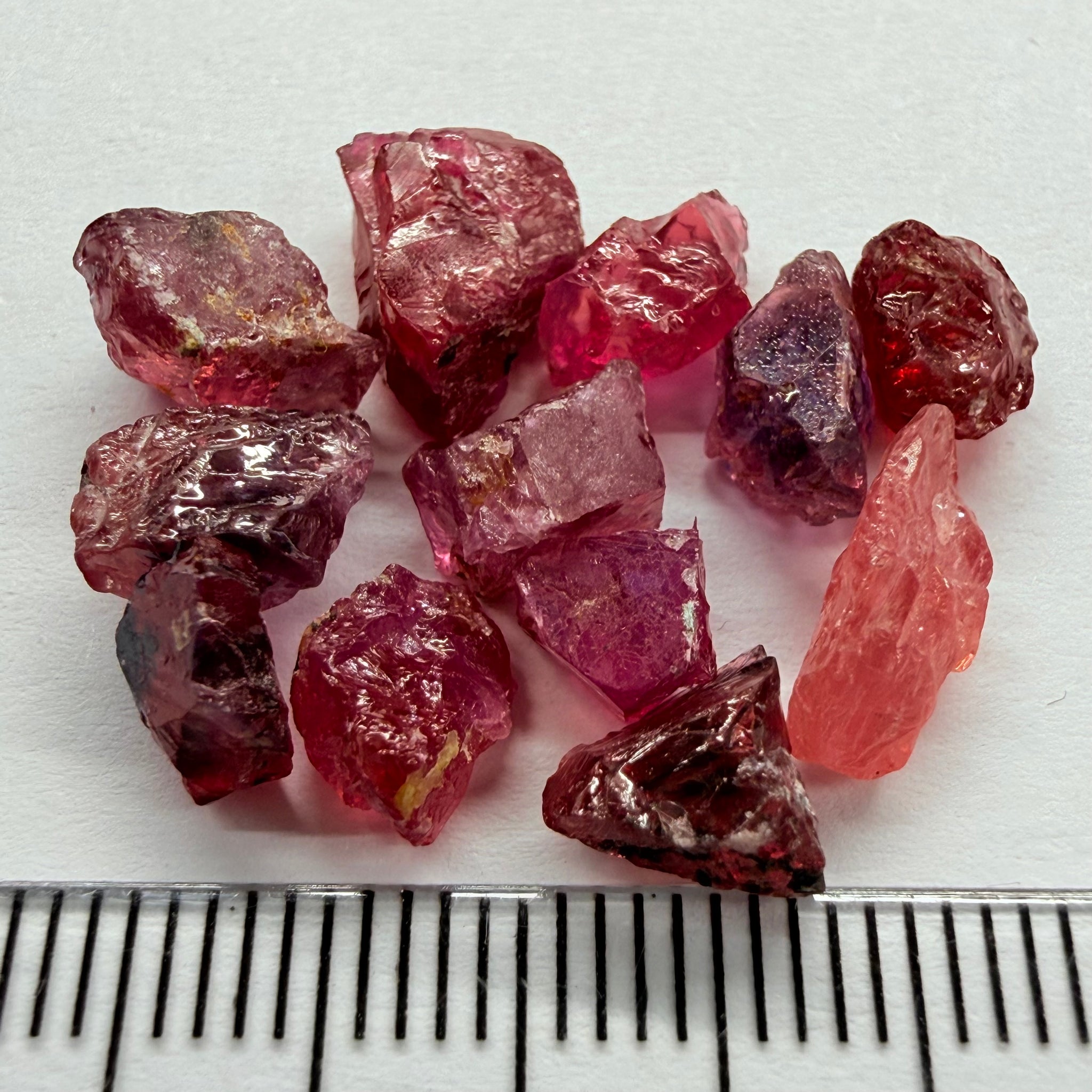 Winza Sapphire Lot, 22.52ct, Winza, Tanzania, Untreated Unheated. Moderately included to slightly included, some flat shape, 1.20ct-3.08ct