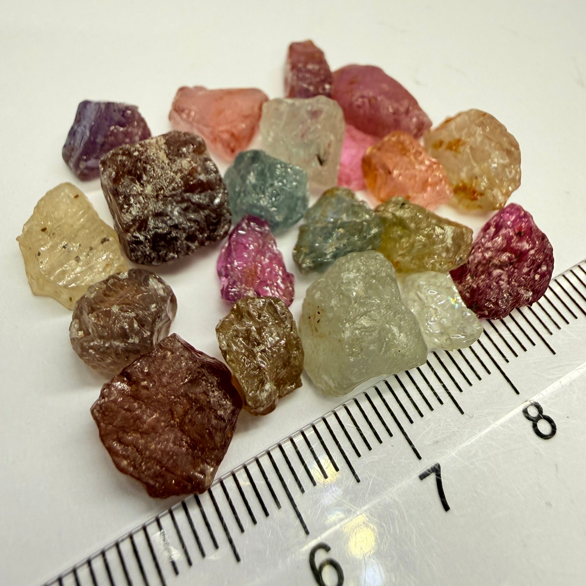 Umba Sapphire Lot, 88.65ct, Umba, Tanzania, Untreated Unheated, facet with heavy inclusions or cab, 1.51ct-11.72ct