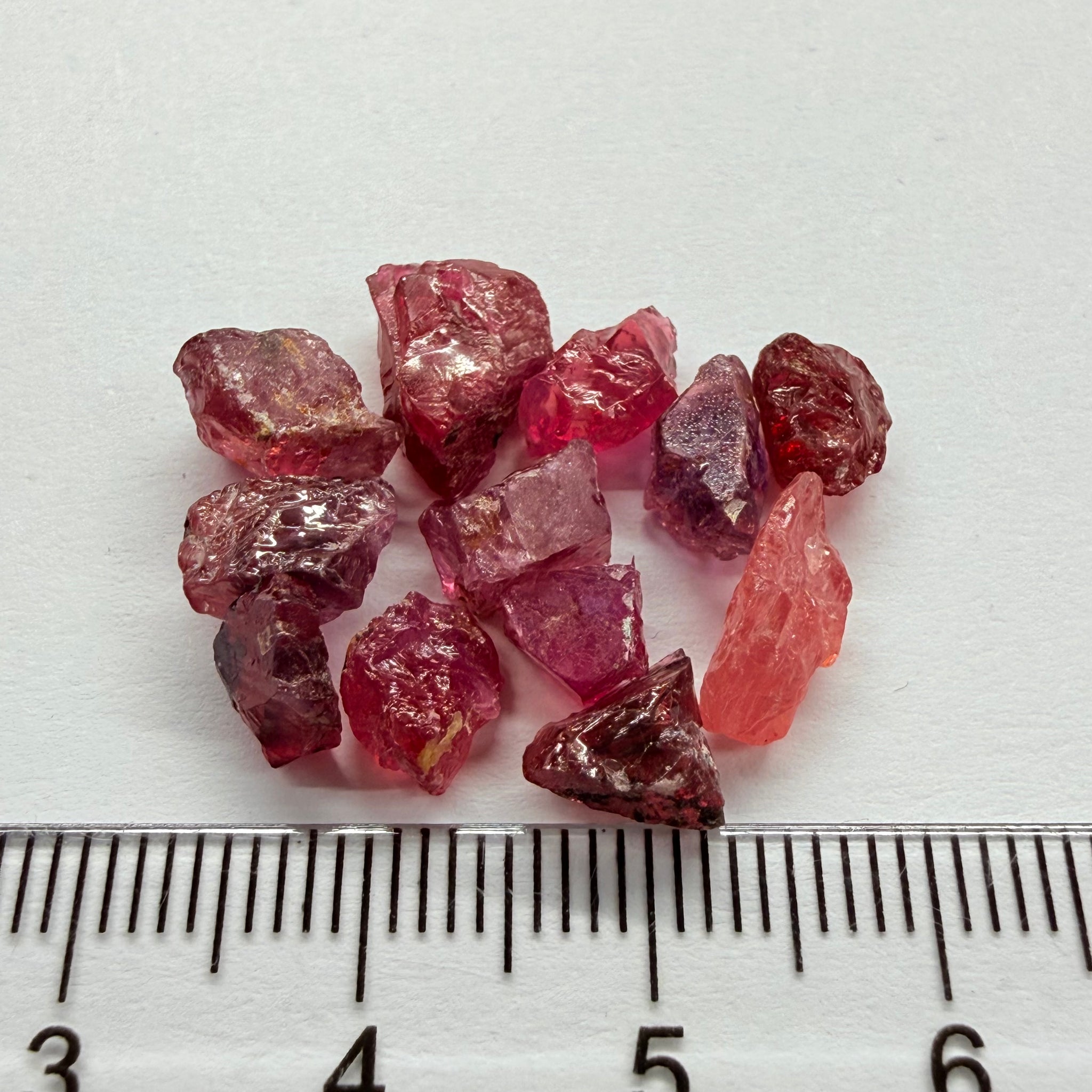 Winza Sapphire Lot, 22.52ct, Winza, Tanzania, Untreated Unheated. Moderately included to slightly included, some flat shape, 1.20ct-3.08ct