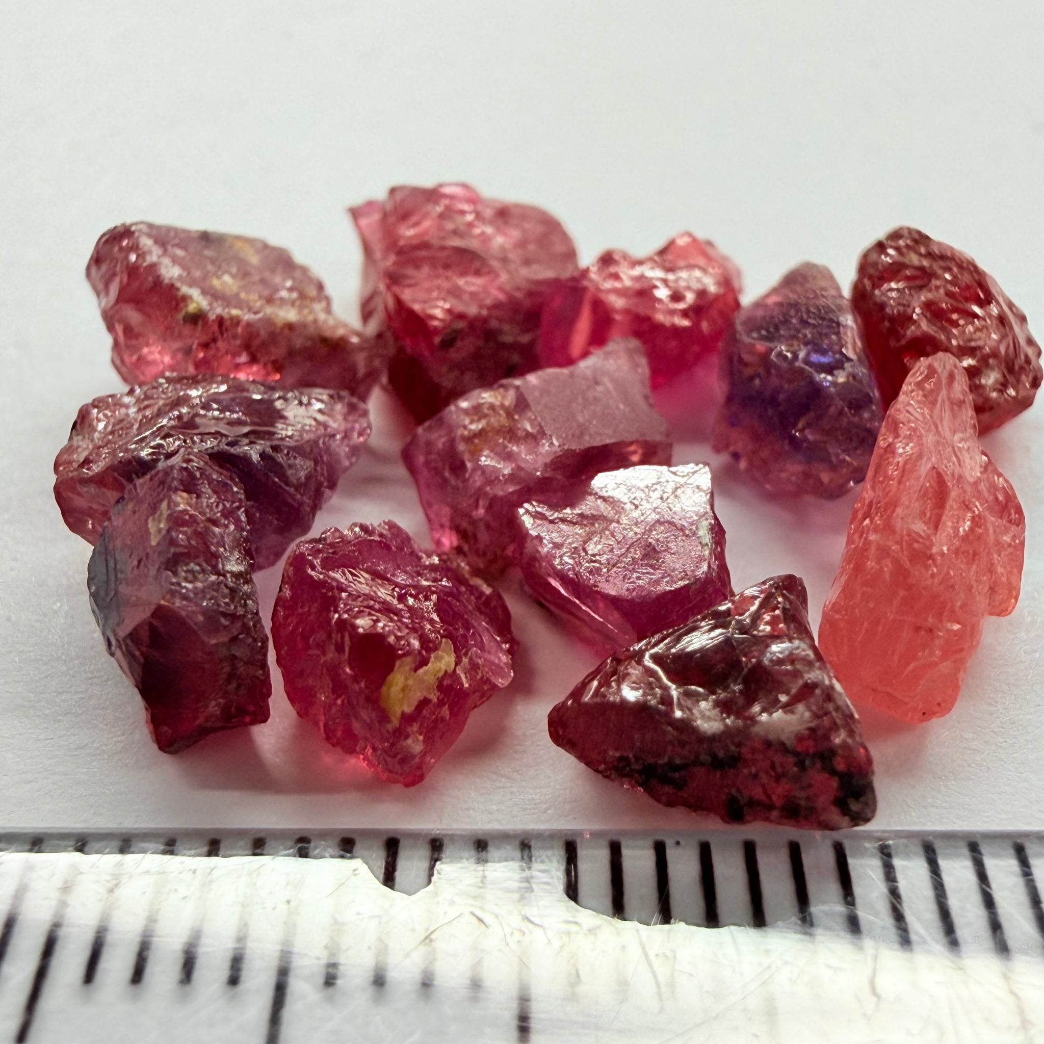 Winza Sapphire Lot, 22.52ct, Winza, Tanzania, Untreated Unheated. Moderately included to slightly included, some flat shape, 1.20ct-3.08ct