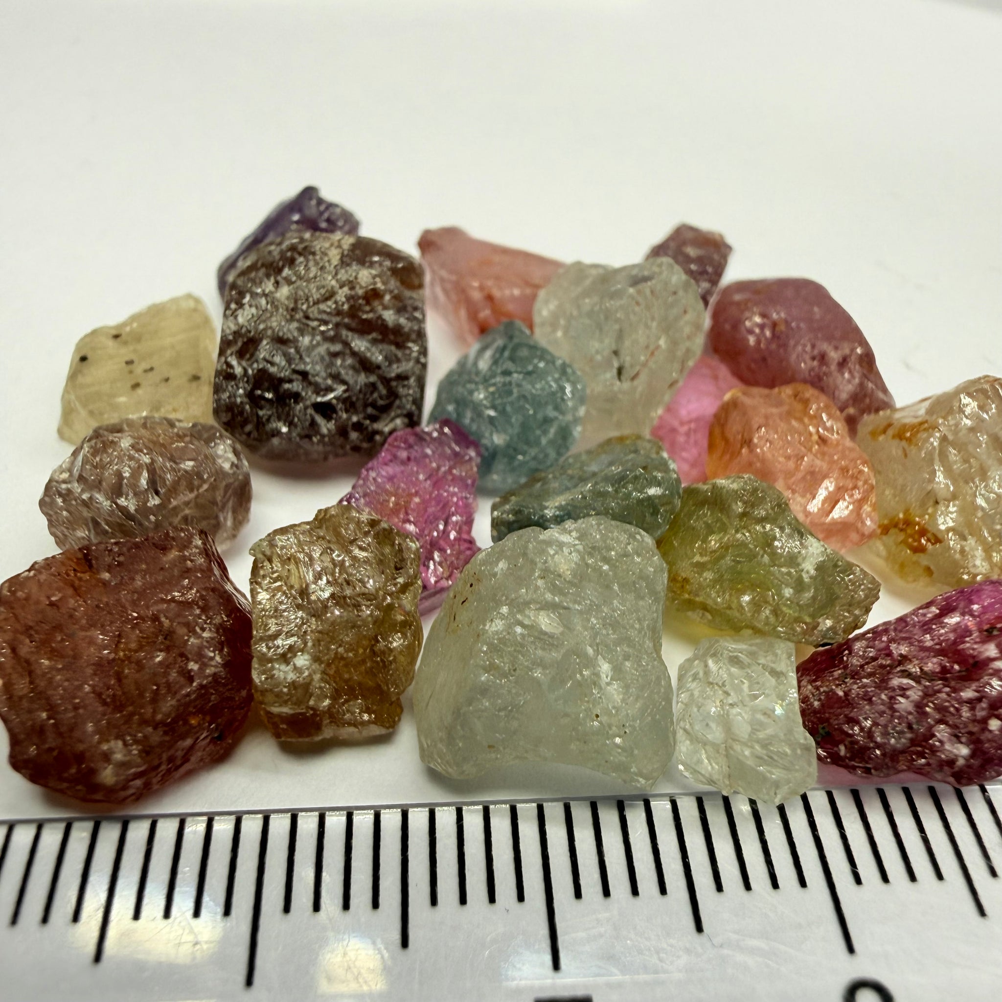 Umba Sapphire Lot, 88.65ct, Umba, Tanzania, Untreated Unheated, facet with heavy inclusions or cab, 1.51ct-11.72ct