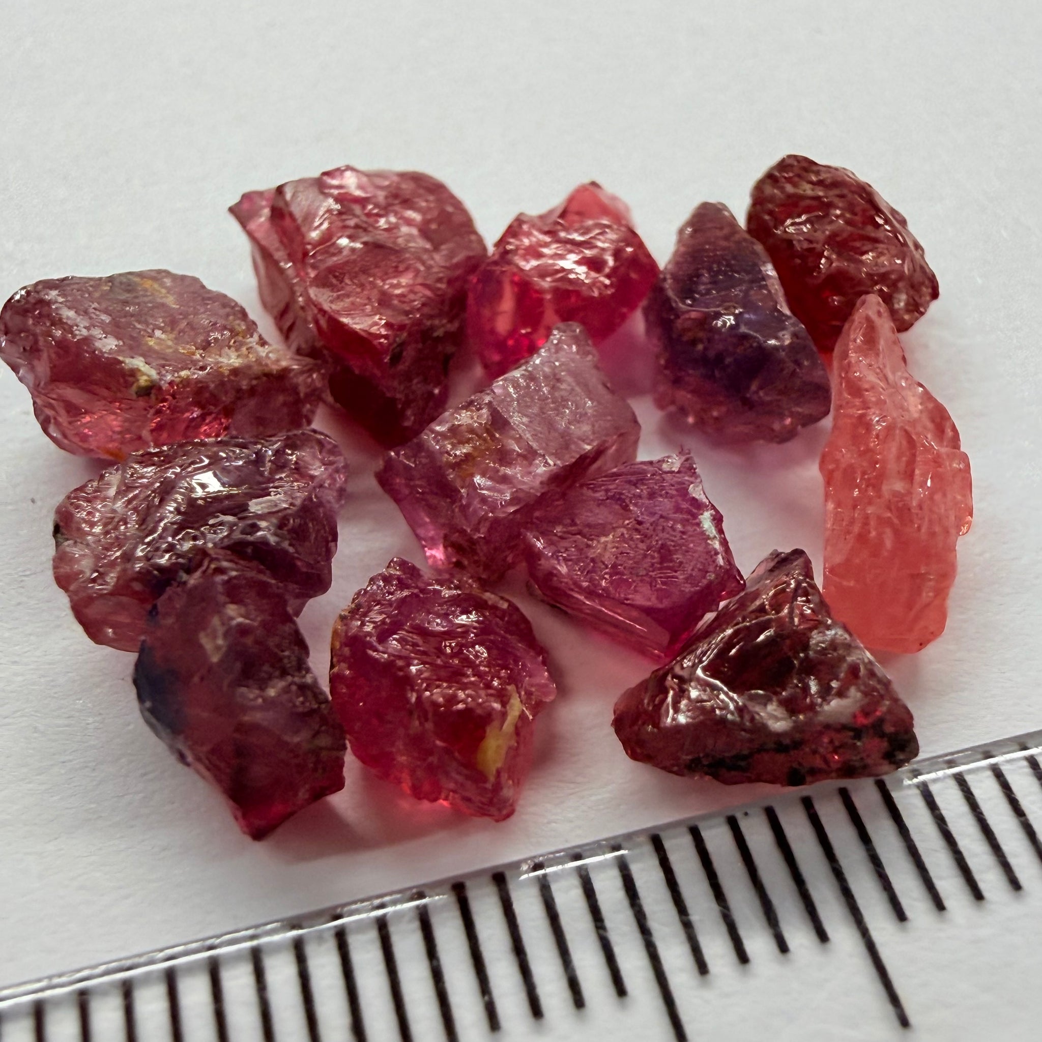 Winza Sapphire Lot, 22.52ct, Winza, Tanzania, Untreated Unheated. Moderately included to slightly included, some flat shape, 1.20ct-3.08ct
