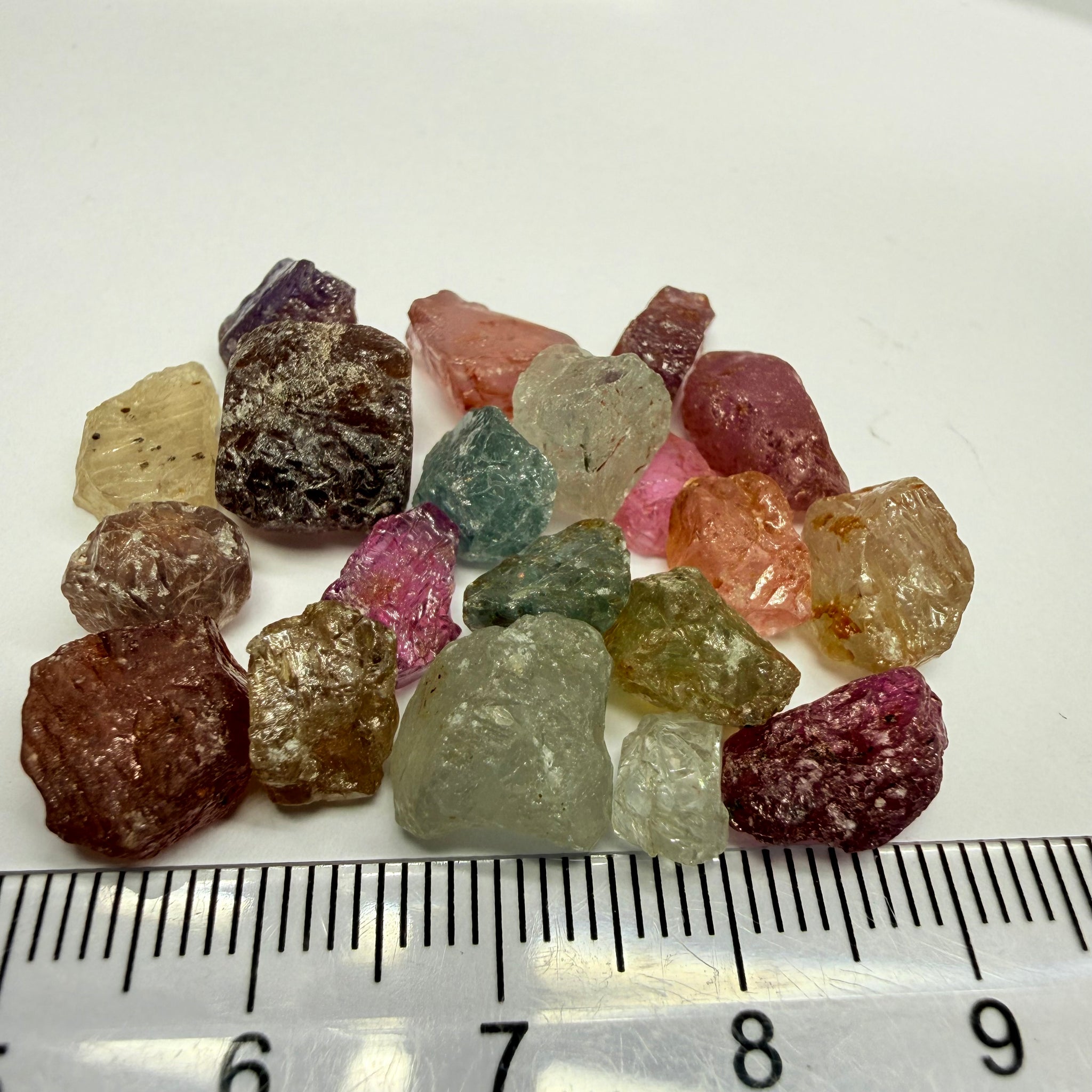 Umba Sapphire Lot, 88.65ct, Umba, Tanzania, Untreated Unheated, facet with heavy inclusions or cab, 1.51ct-11.72ct