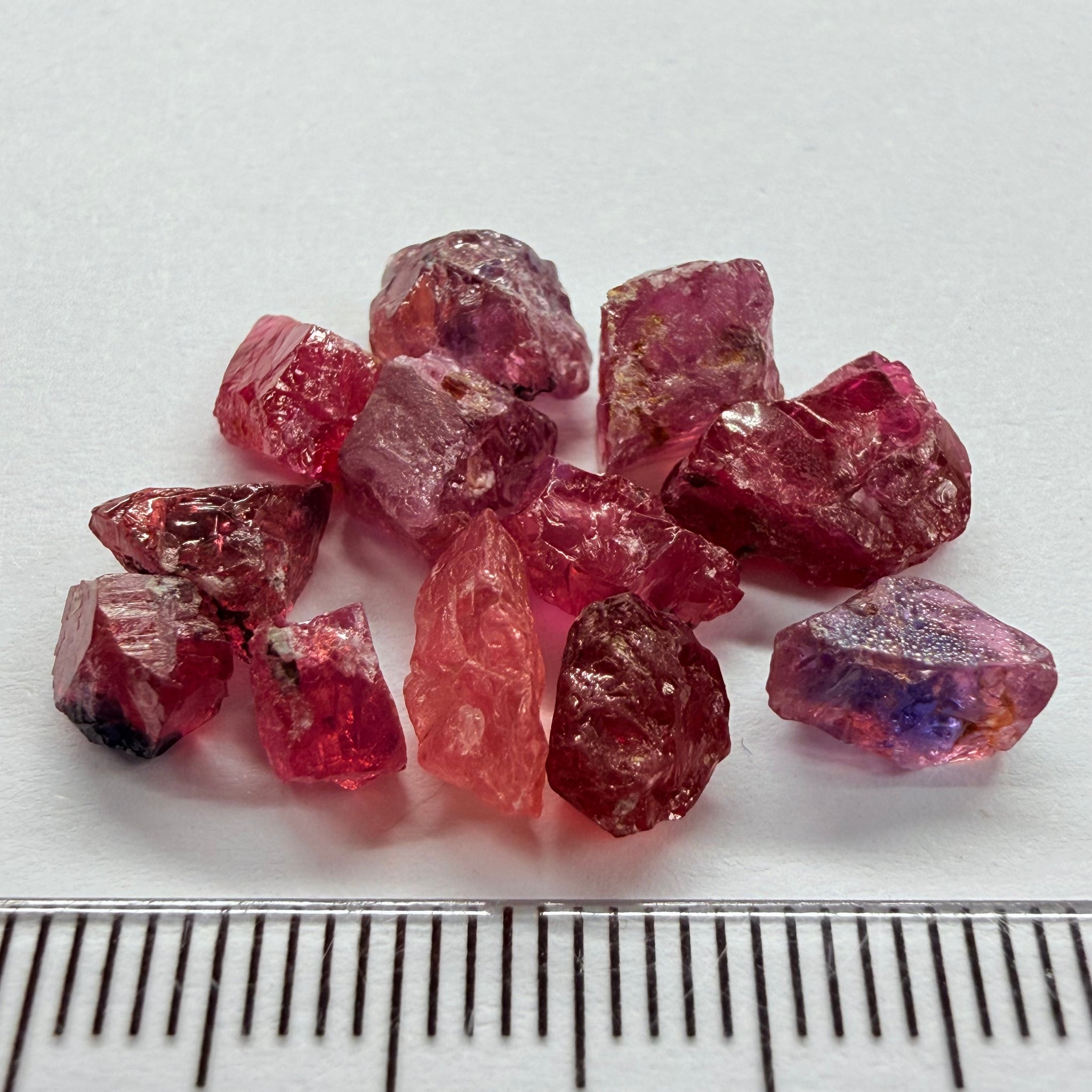 Winza Sapphire Lot, 22.52ct, Winza, Tanzania, Untreated Unheated. Moderately included to slightly included, some flat shape, 1.20ct-3.08ct