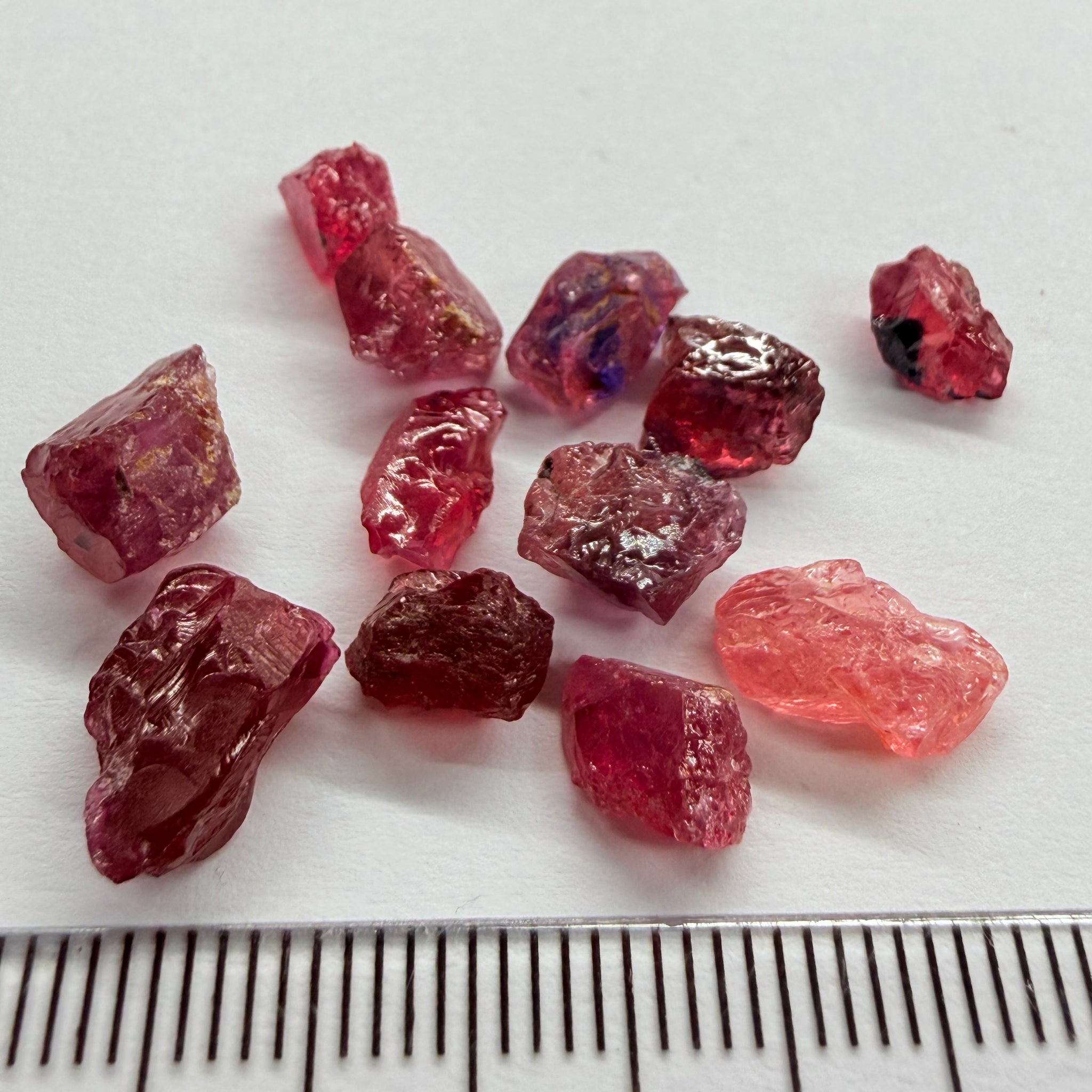 Winza Sapphire Lot, 22.52ct, Winza, Tanzania, Untreated Unheated. Moderately included to slightly included, some flat shape, 1.20ct-3.08ct