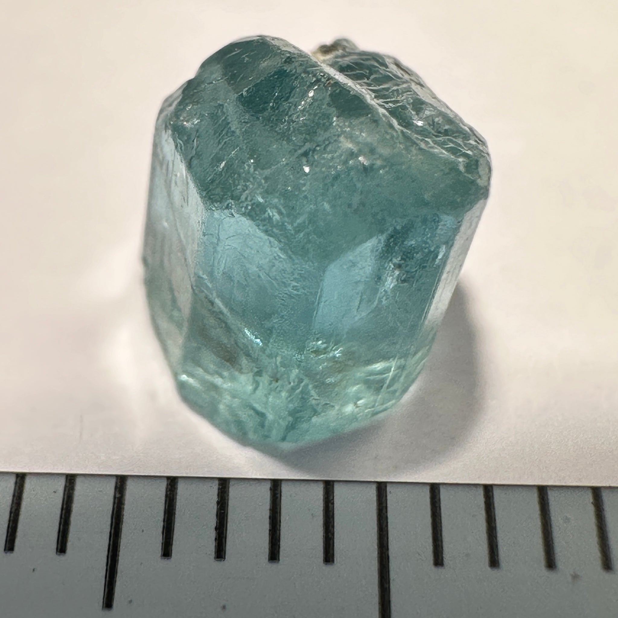 Blue Apatite Crystal, 3.41ct, Merelani, Tanzania, Untreated Unheated