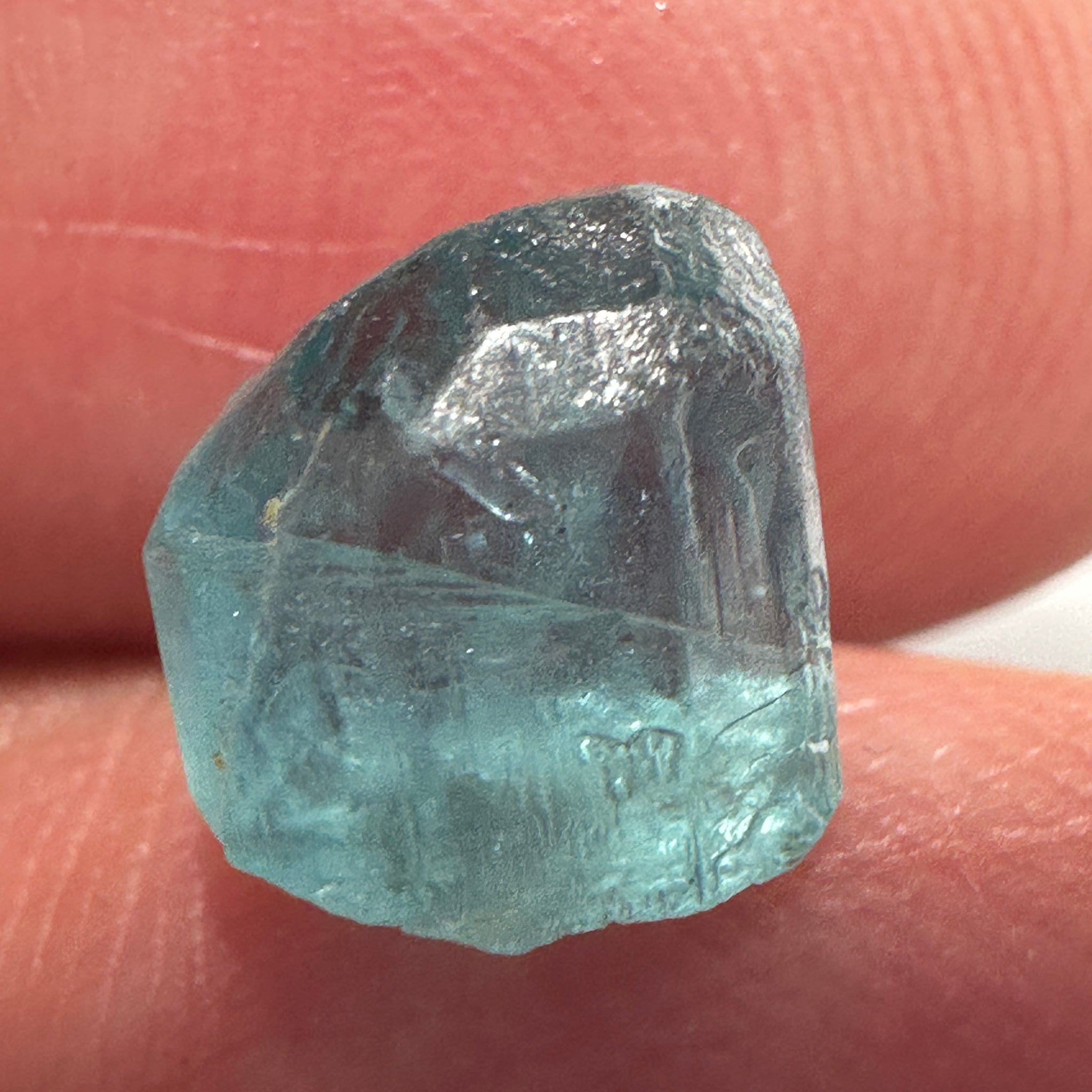 Blue Apatite Crystal, 3.41ct, Merelani, Tanzania, Untreated Unheated