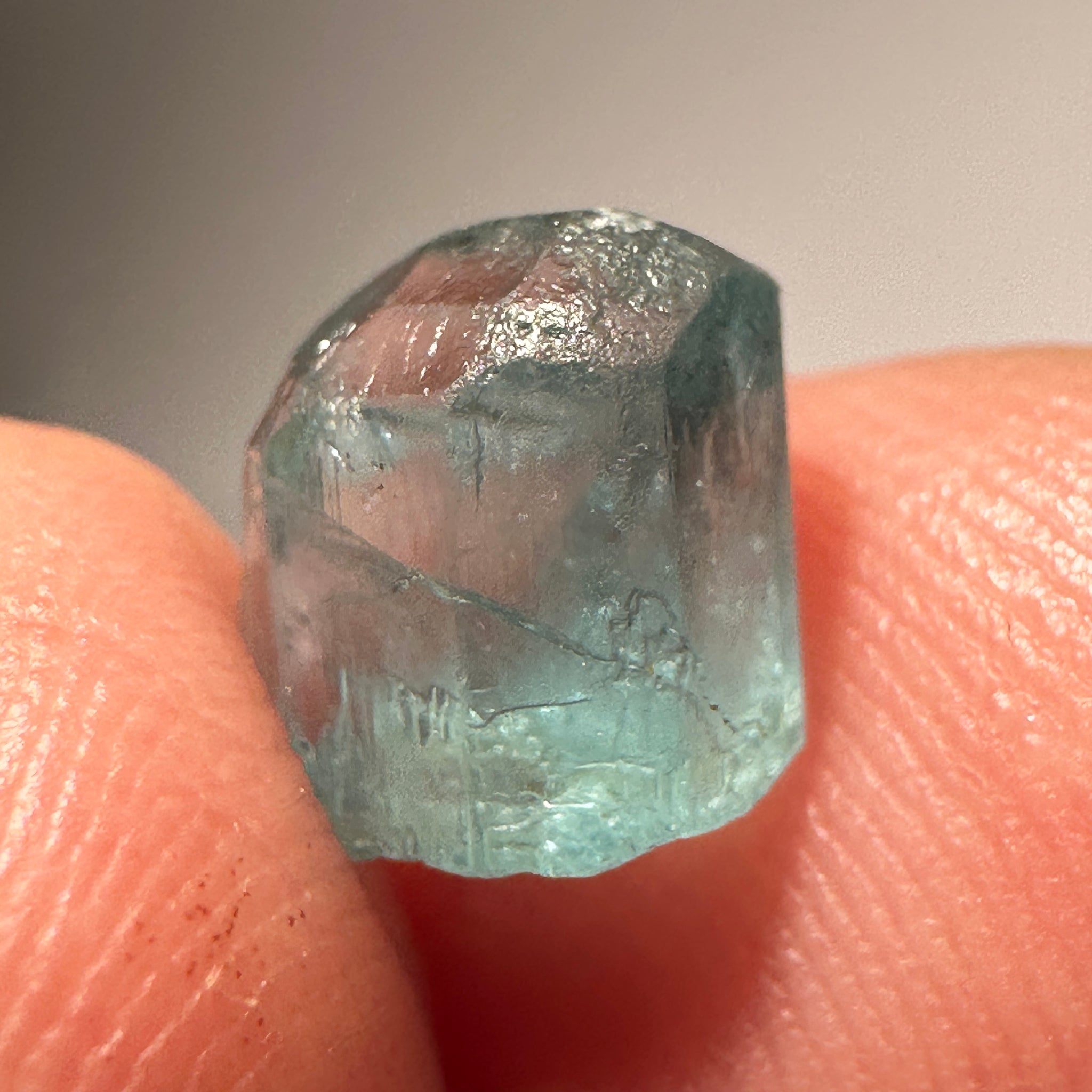 Blue Apatite Crystal, 3.41ct, Merelani, Tanzania, Untreated Unheated