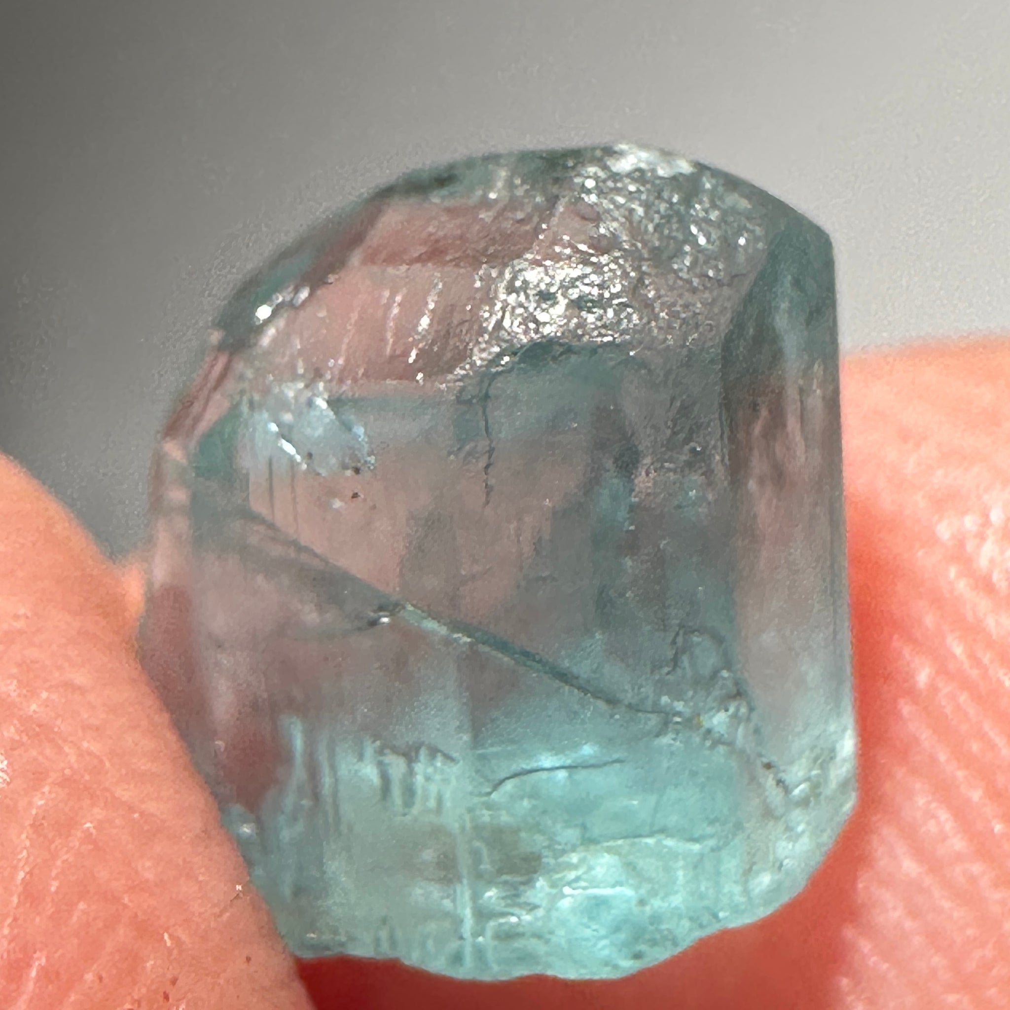 Blue Apatite Crystal, 3.41ct, Merelani, Tanzania, Untreated Unheated