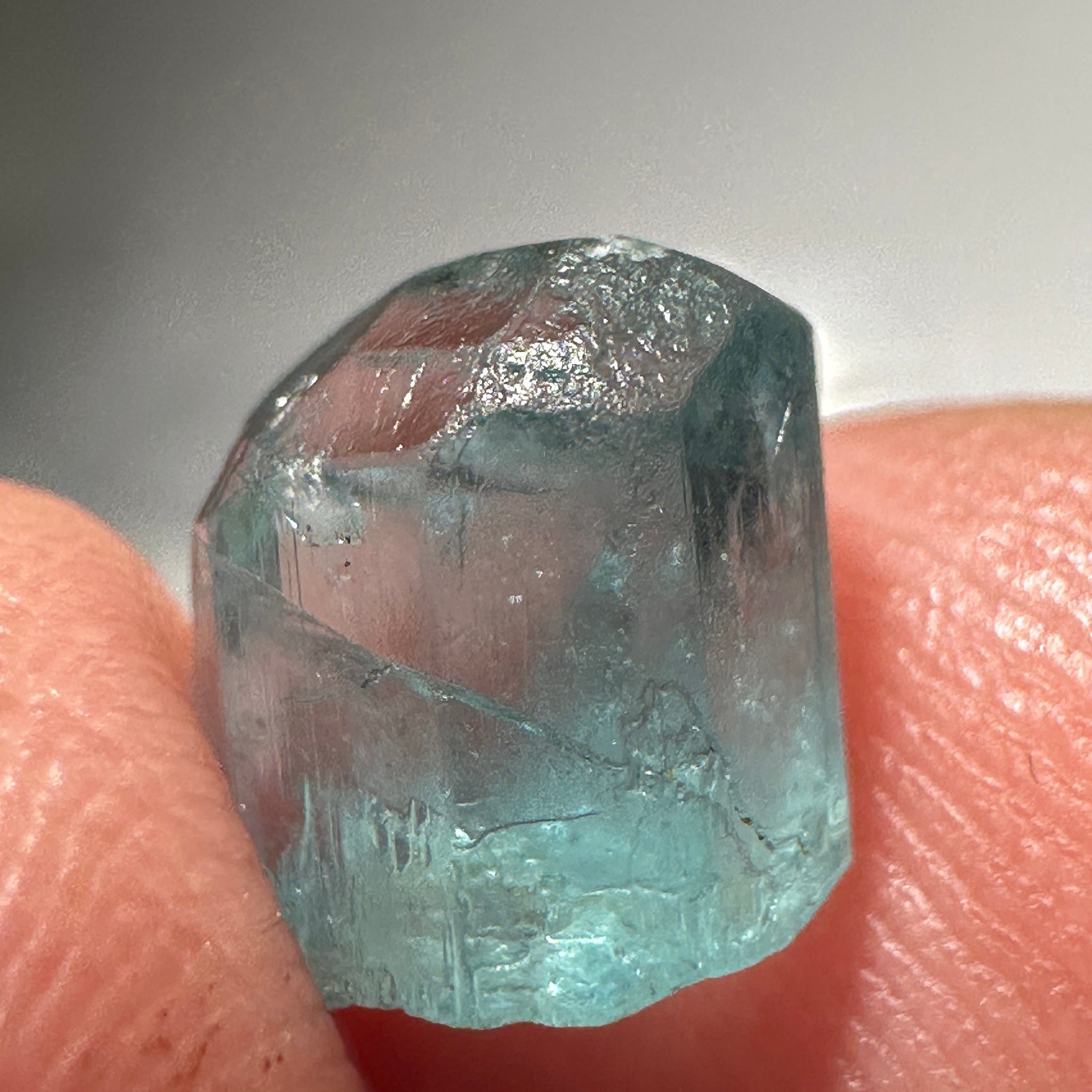 Blue Apatite Crystal, 3.41ct, Merelani, Tanzania, Untreated Unheated
