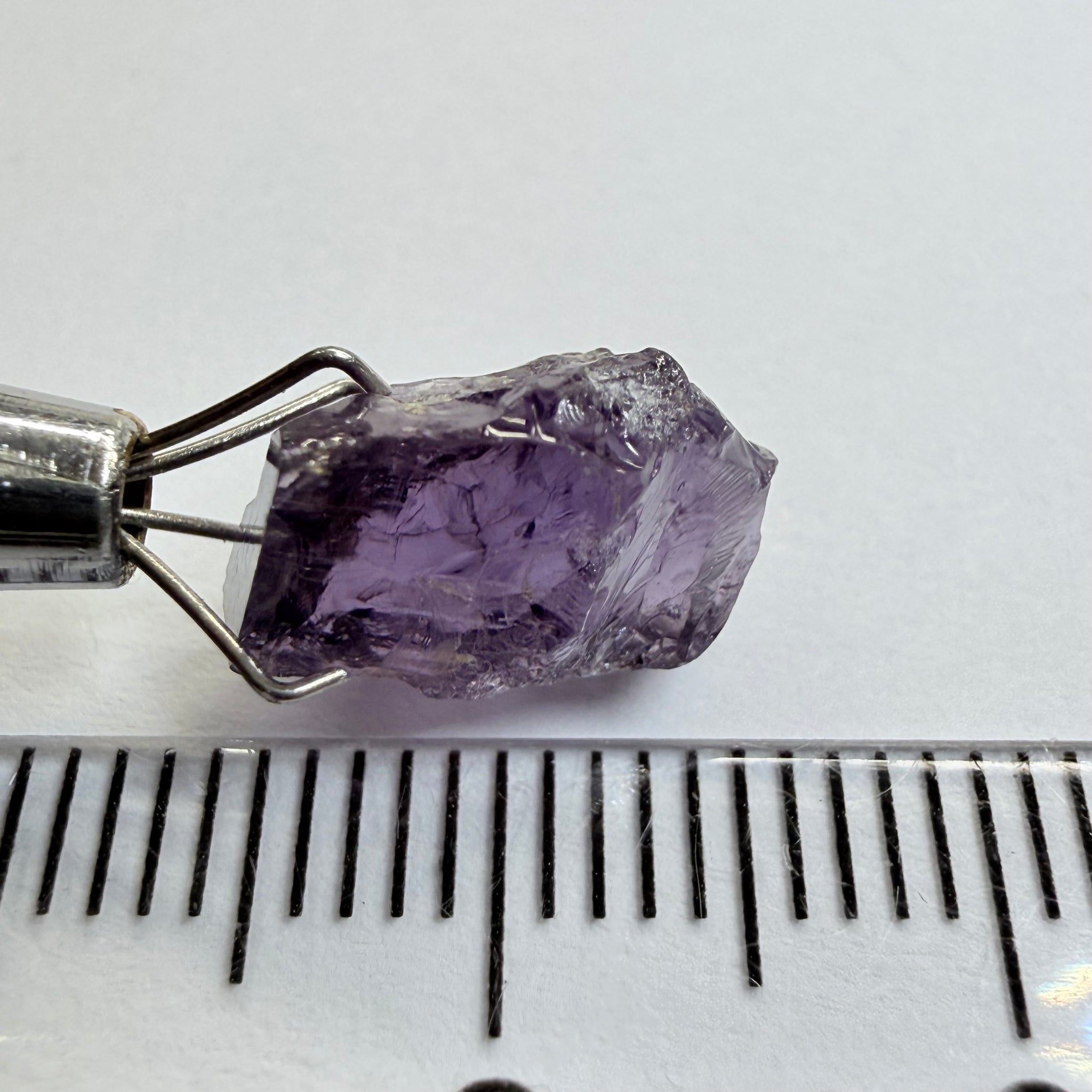 Cobalt Spinel, 5.00ct, Mahenge, Tanzania, Untreated Unheated, slightly included, purple violet modifier in the blue caused by higher iron in the stone