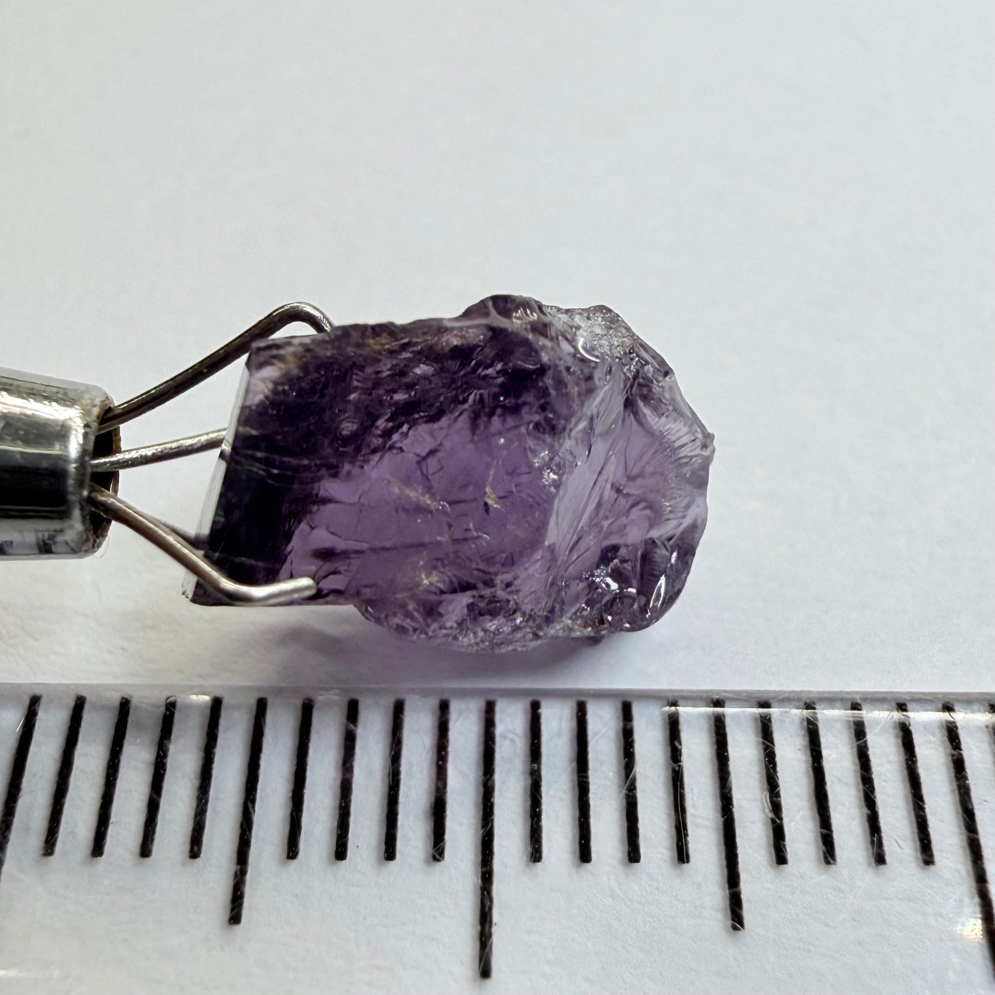 Cobalt Spinel, 5.00ct, Mahenge, Tanzania, Untreated Unheated, slightly included, purple violet modifier in the blue caused by higher iron in the stone