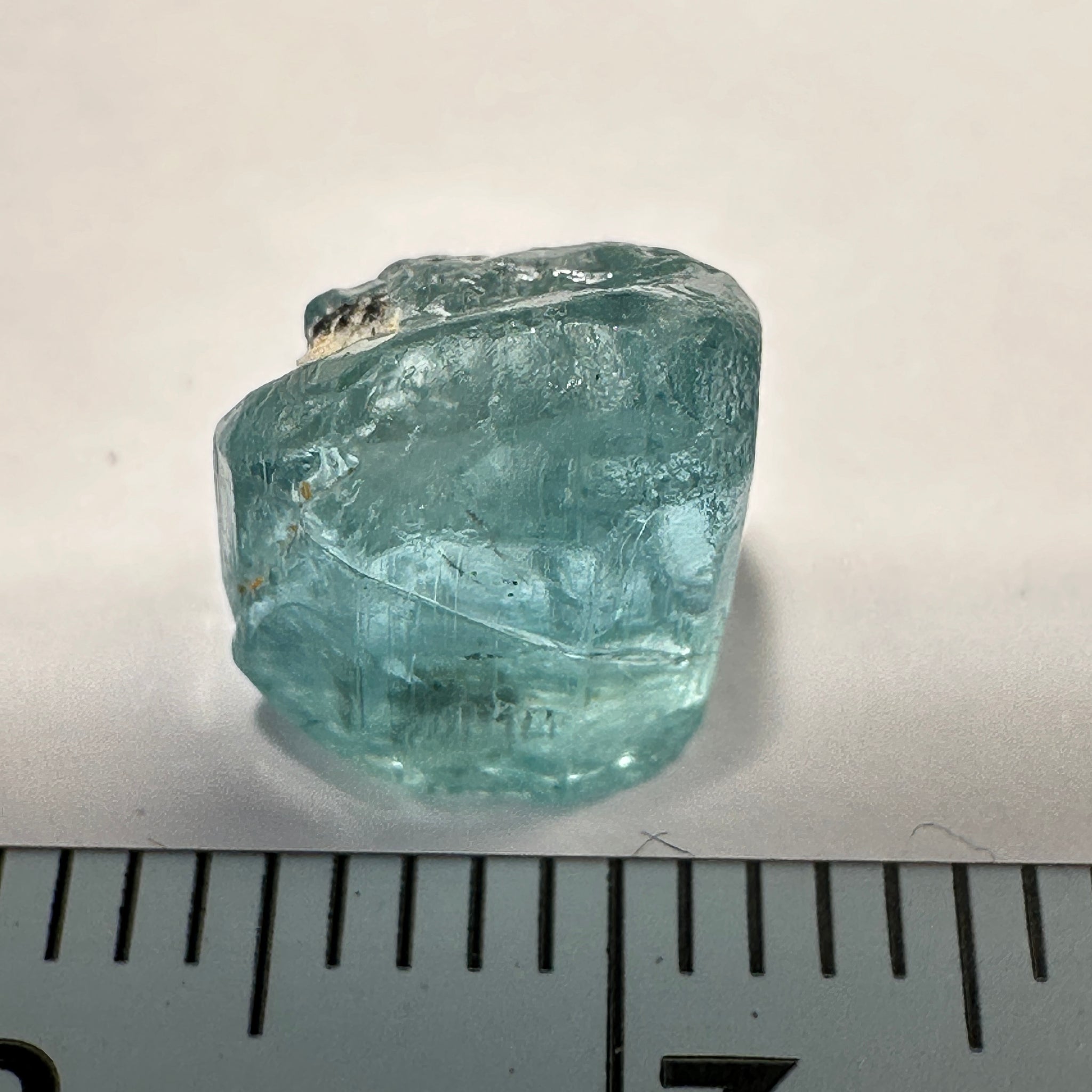 Blue Apatite Crystal, 3.41ct, Merelani, Tanzania, Untreated Unheated