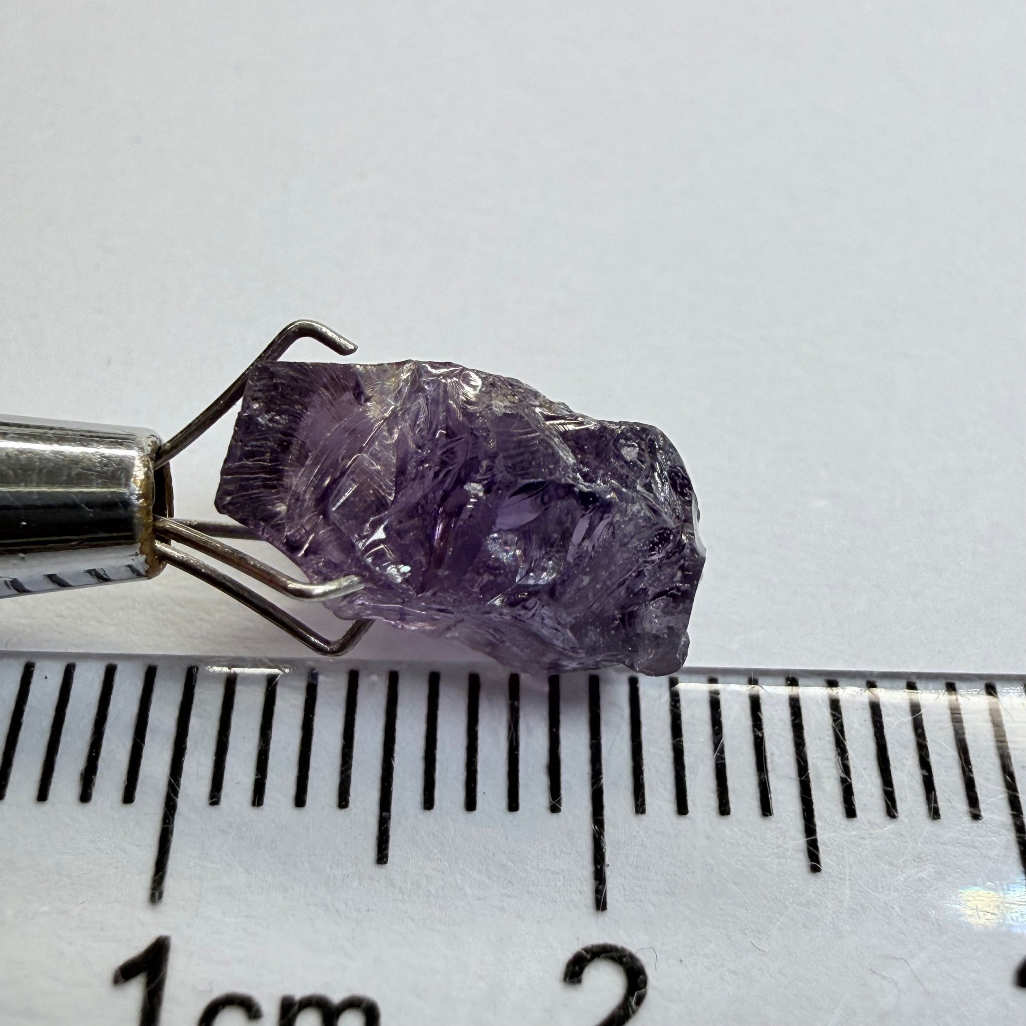Cobalt Spinel, 5.00ct, Mahenge, Tanzania, Untreated Unheated, slightly included, purple violet modifier in the blue caused by higher iron in the stone