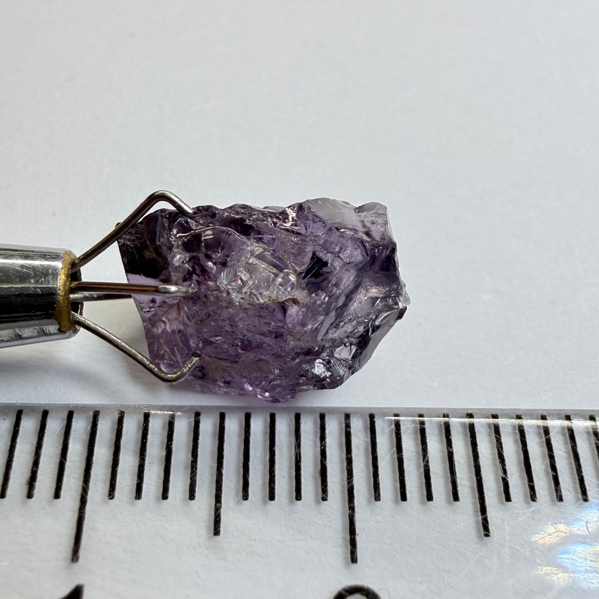 Cobalt Spinel, 5.00ct, Mahenge, Tanzania, Untreated Unheated, slightly included, purple violet modifier in the blue caused by higher iron in the stone