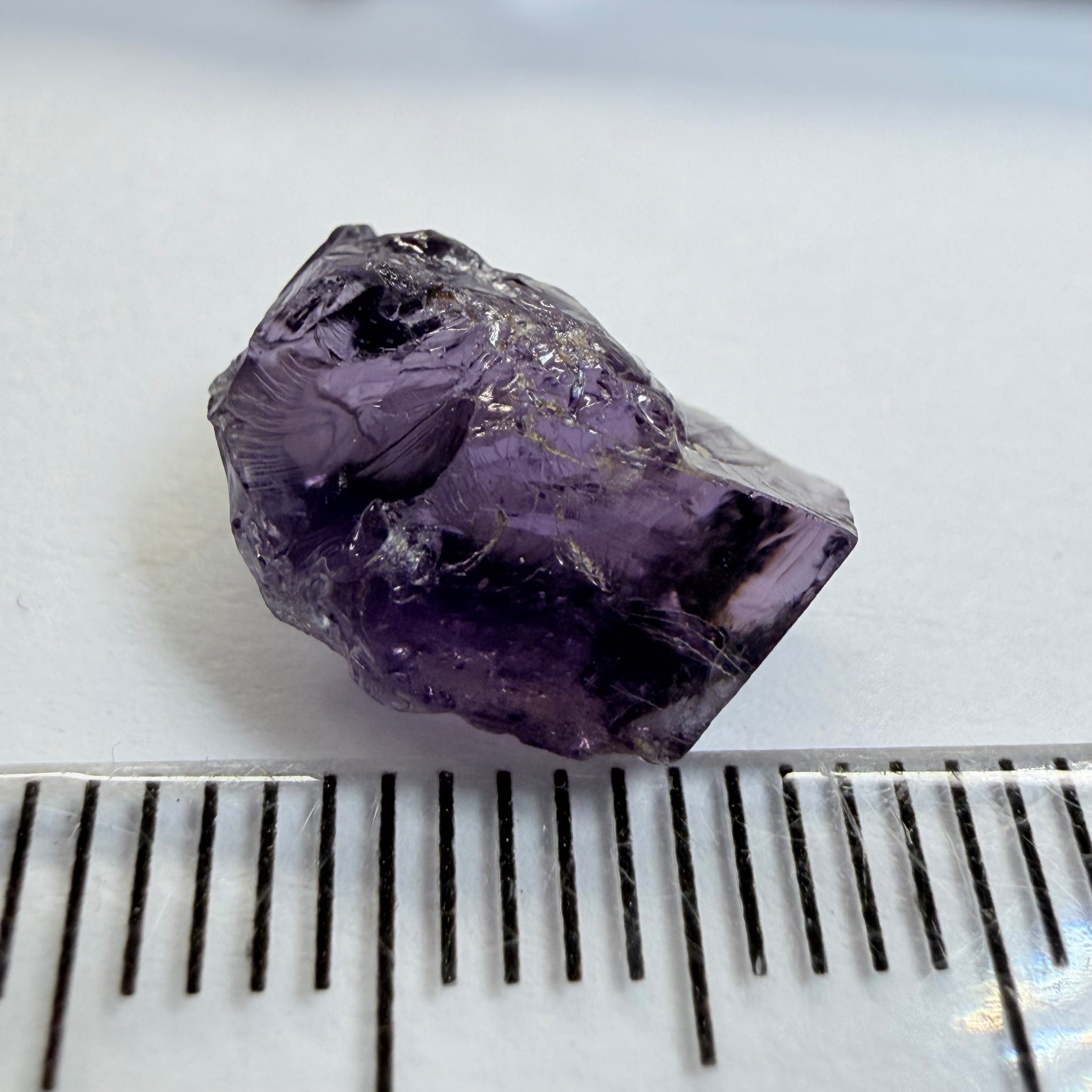 Cobalt Spinel, 5.00ct, Mahenge, Tanzania, Untreated Unheated, slightly included, purple violet modifier in the blue caused by higher iron in the stone