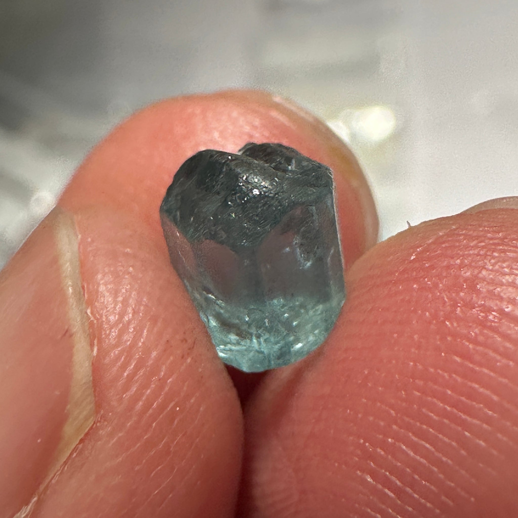 Blue Apatite Crystal, 3.41ct, Merelani, Tanzania, Untreated Unheated