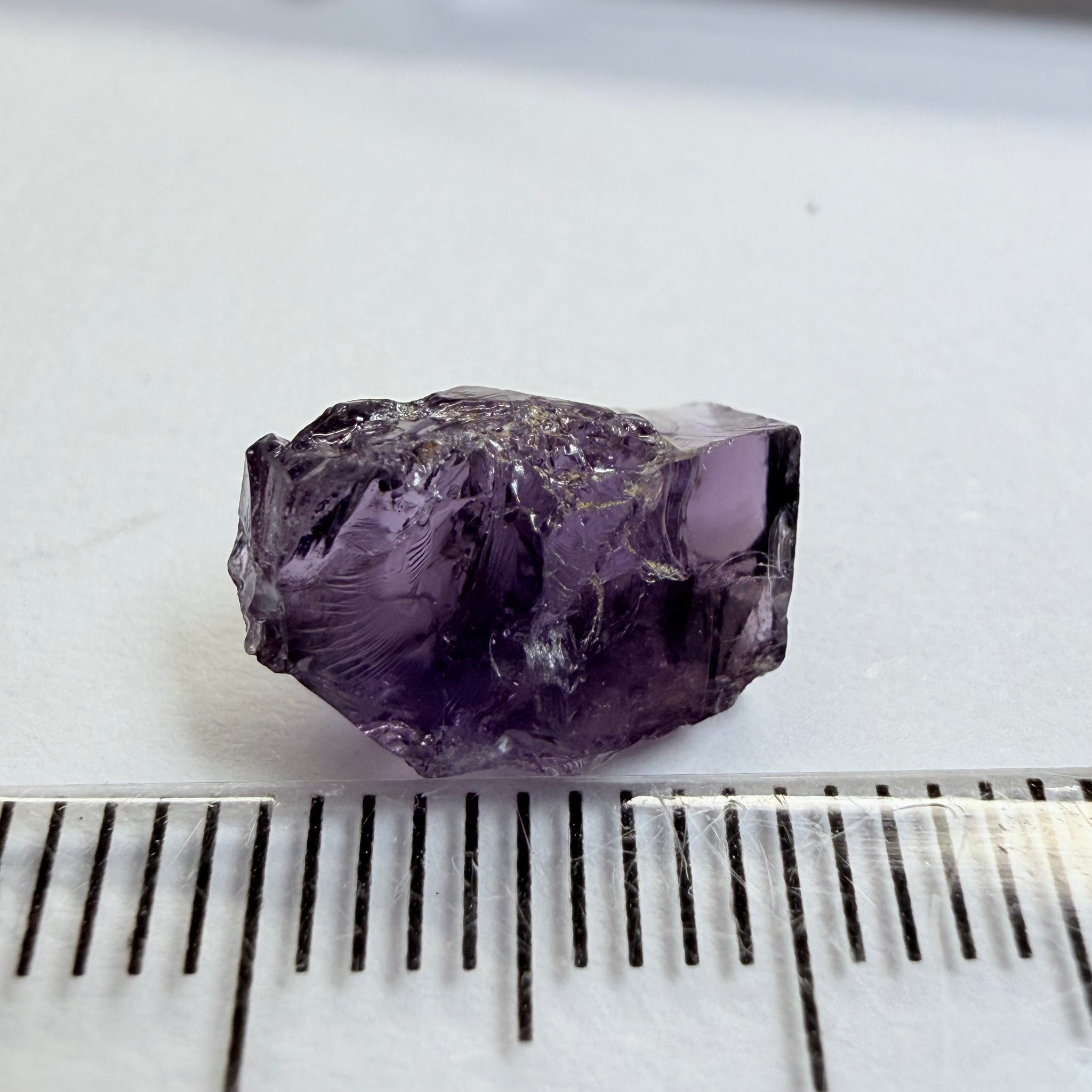 Cobalt Spinel, 5.00ct, Mahenge, Tanzania, Untreated Unheated, slightly included, purple violet modifier in the blue caused by higher iron in the stone