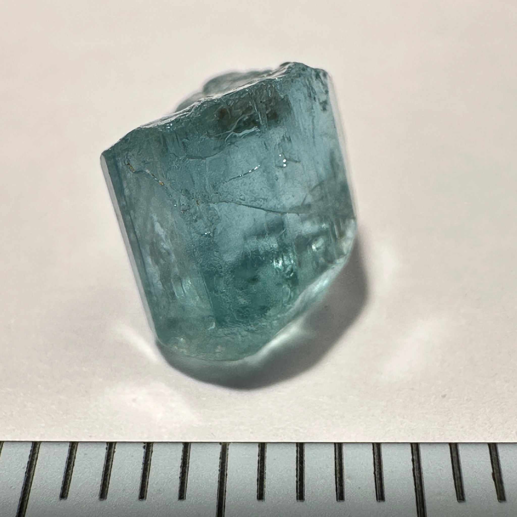Blue Apatite Crystal, 3.41ct, Merelani, Tanzania, Untreated Unheated