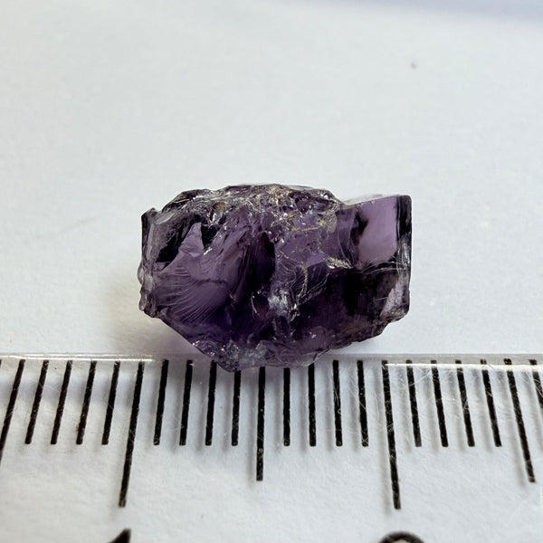 Cobalt Spinel, 5.00ct, Mahenge, Tanzania, Untreated Unheated, slightly included, purple violet modifier in the blue caused by higher iron in the stone