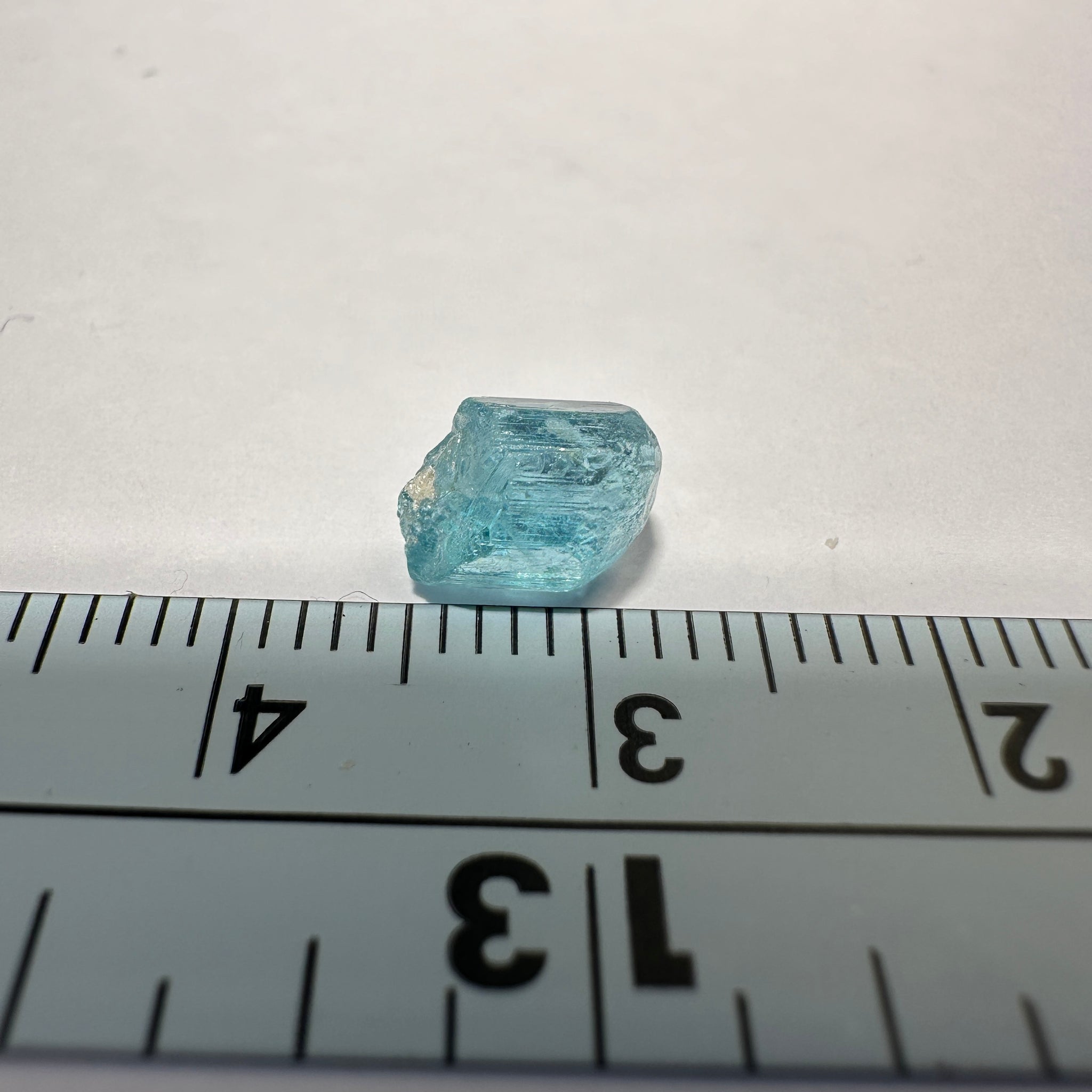 Blue Apatite Crystal, 2.04ct, Merelani, Tanzania, Untreated Unheated