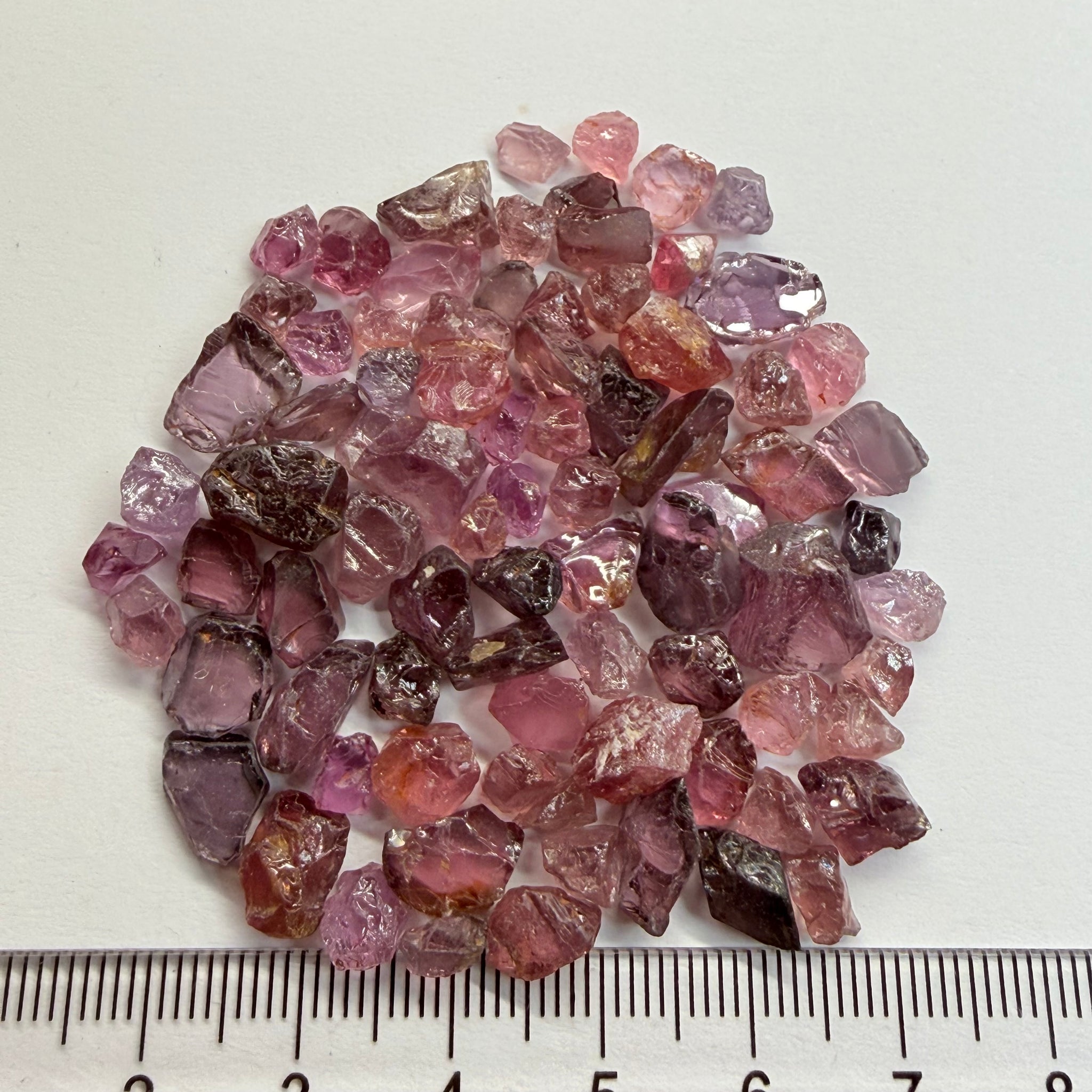 Mahenge Spinel Lot, 123.05ct, Mahenge, Tanzania, Untreated Unheated, mixed grades and mixed sizes, small stones