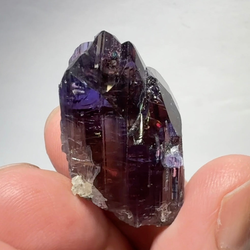 Tanzanite Crystal, 78.95ct / 15.772gm, from Merelani, Tanzania.  Untreated Unheated, Size: 32.2 × 18.5 × 17.2 mm.