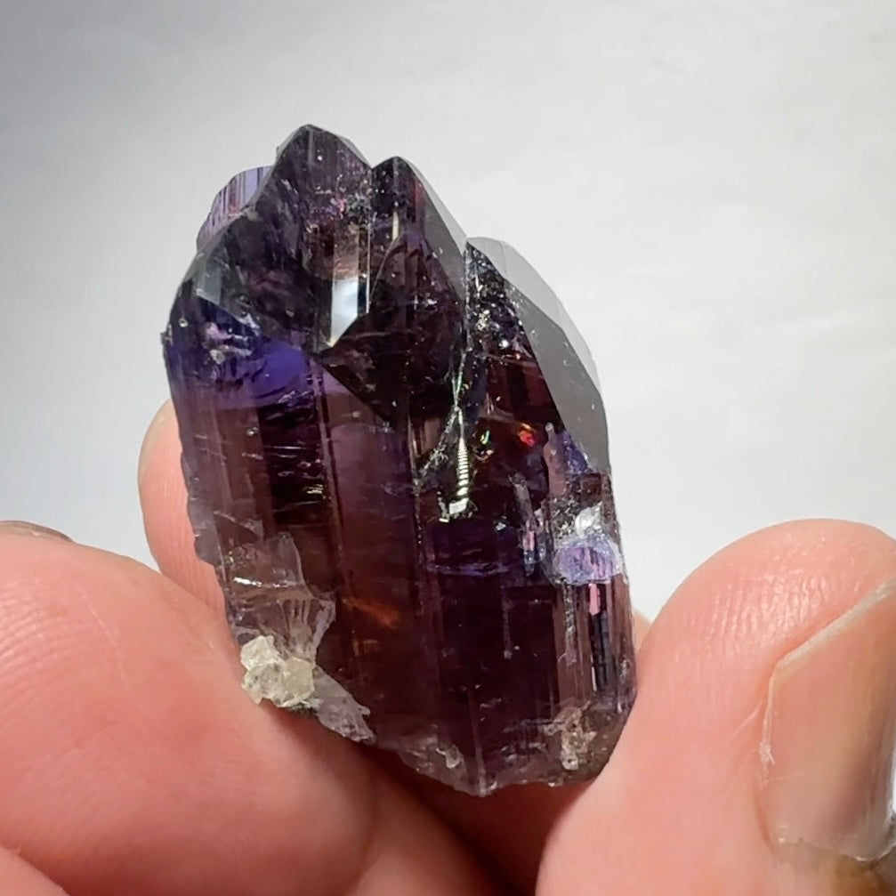Tanzanite Crystal, 78.95ct / 15.772gm, from Merelani, Tanzania.  Untreated Unheated, Size: 32.2 × 18.5 × 17.2 mm.