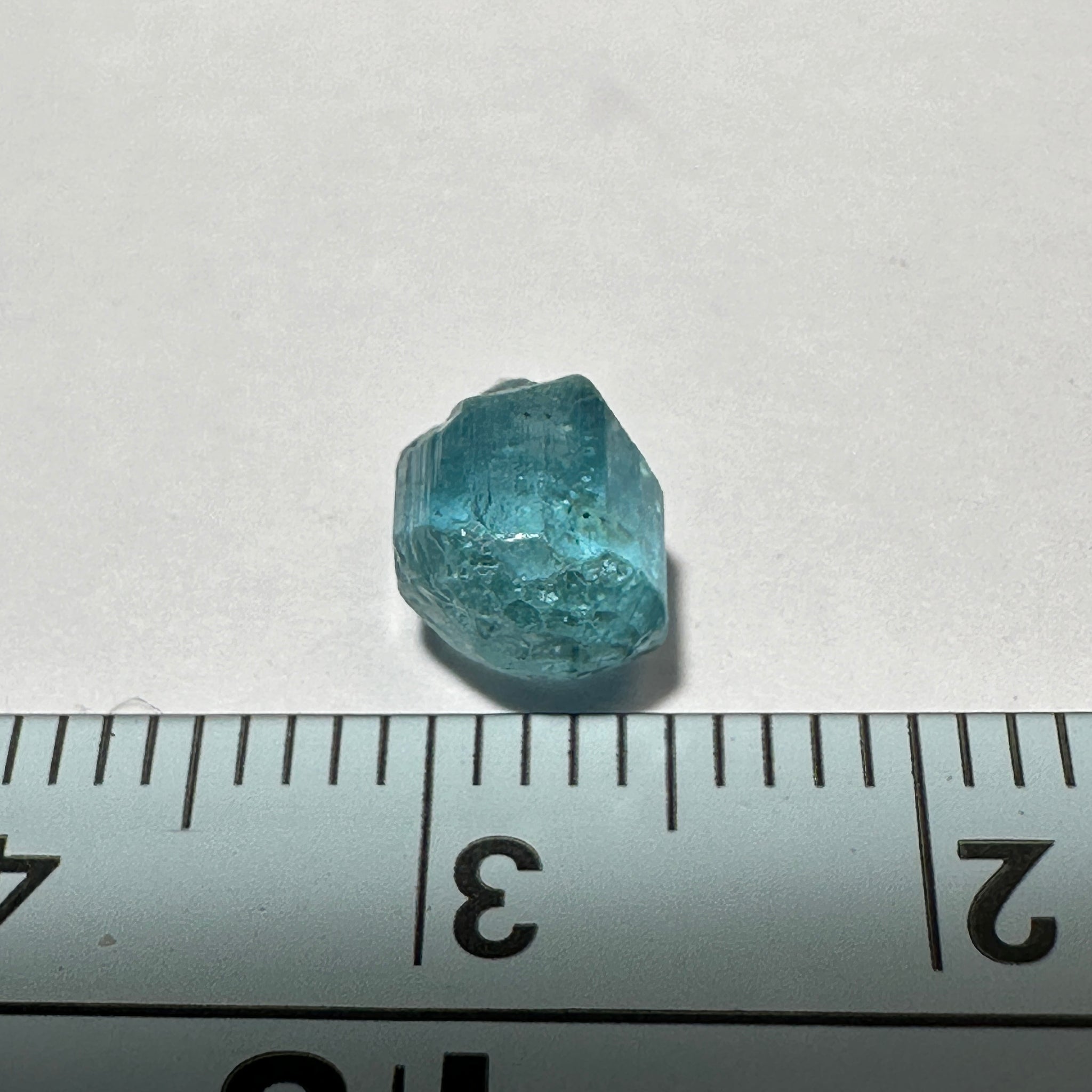 Blue Apatite Crystal, 2.04ct, Merelani, Tanzania, Untreated Unheated