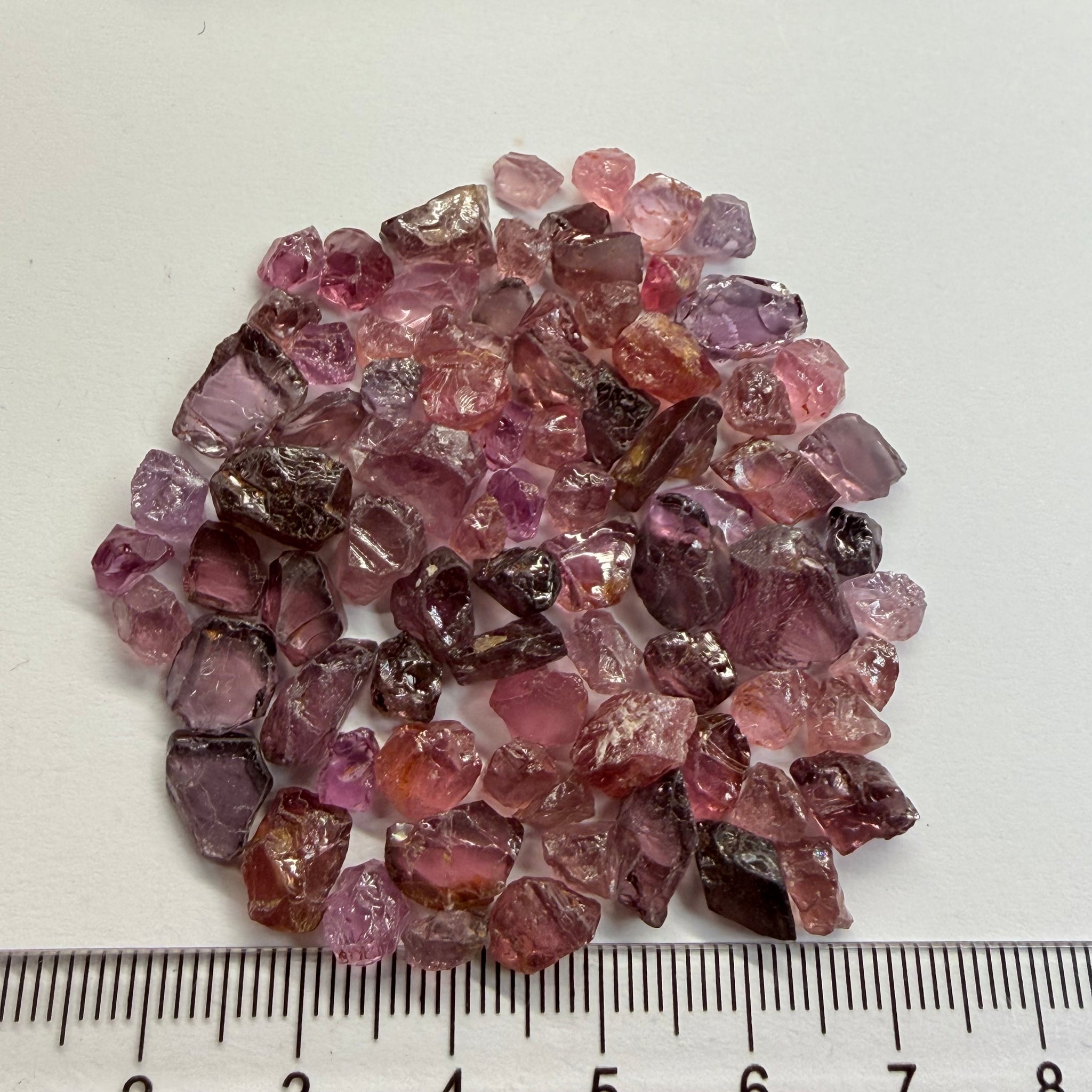 Mahenge Spinel Lot, 123.05ct, Mahenge, Tanzania, Untreated Unheated, mixed grades and mixed sizes, small stones
