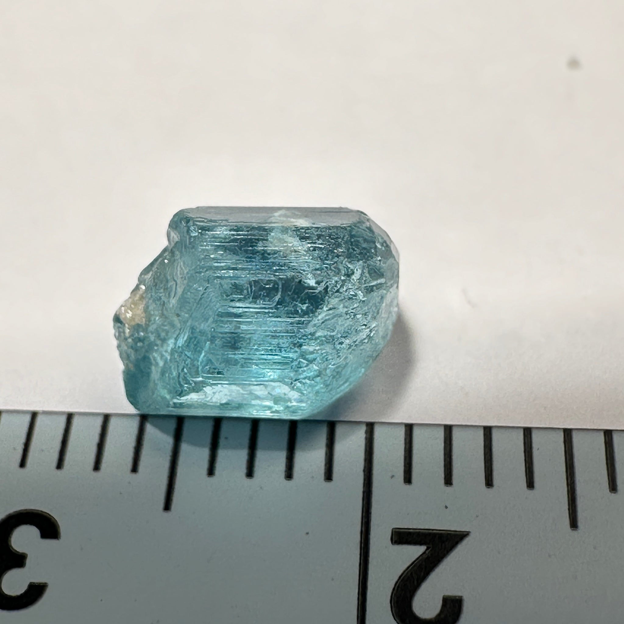 Blue Apatite Crystal, 2.04ct, Merelani, Tanzania, Untreated Unheated