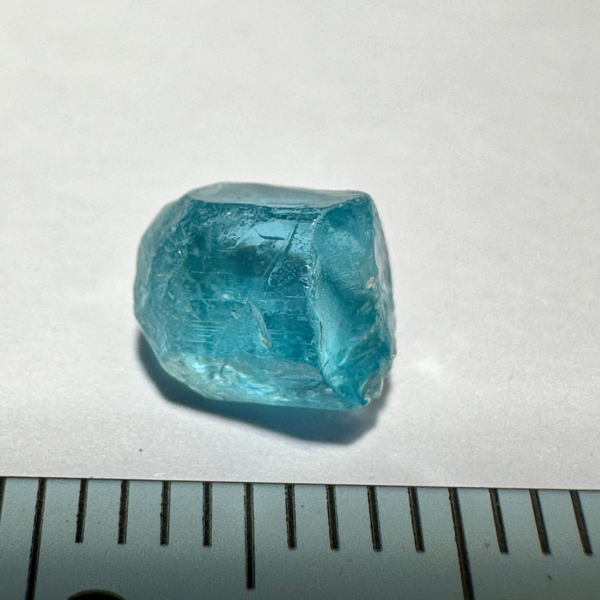 Blue Apatite Crystal, 1.92ct, Merelani, Tanzania, Untreated Unheated