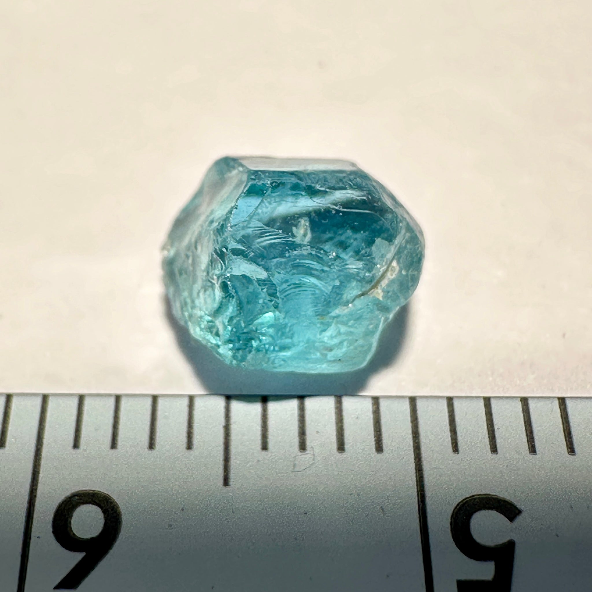 Blue Apatite Crystal, 1.92ct, Merelani, Tanzania, Untreated Unheated