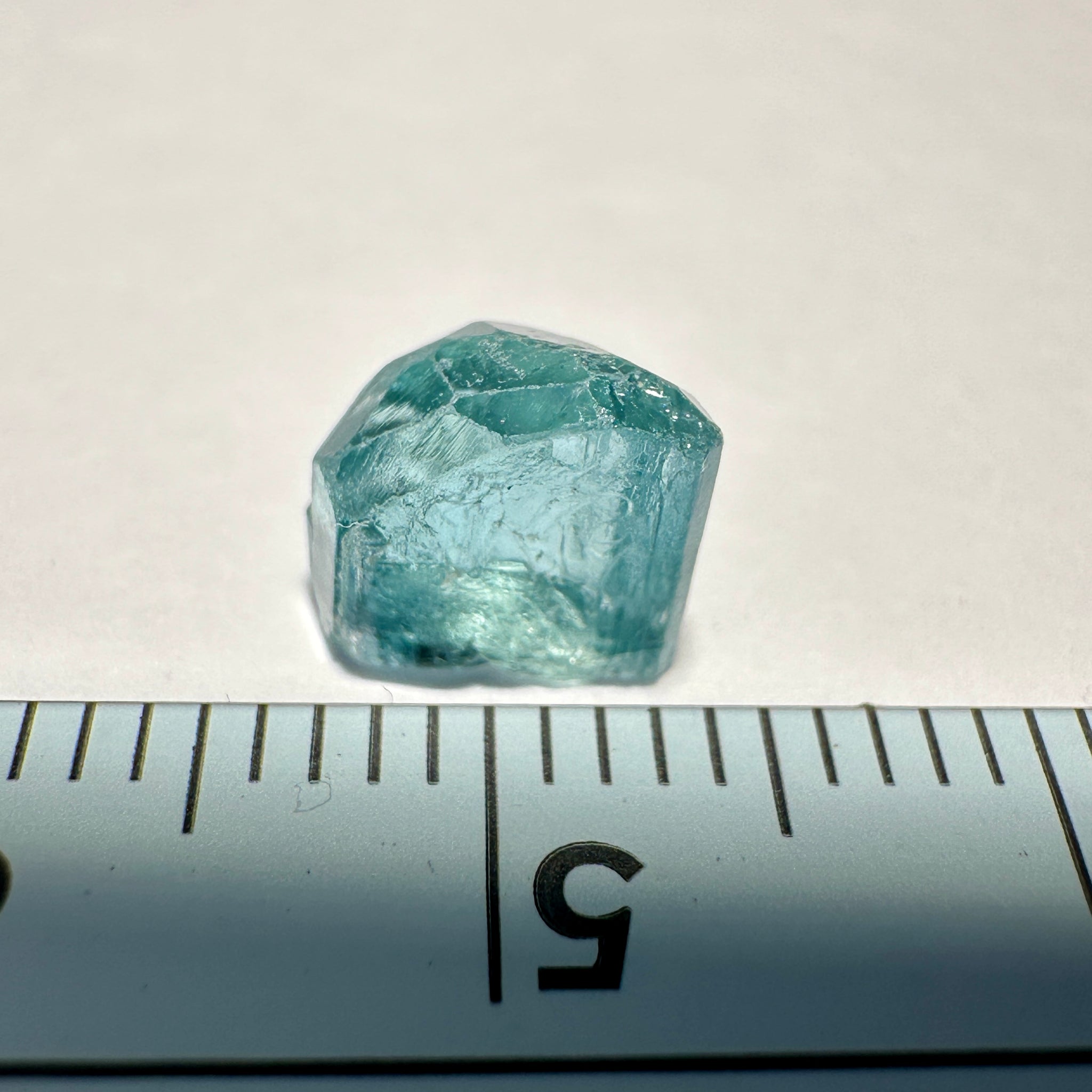 Blue Apatite Crystal, 2.03ct, Merelani, Tanzania, Untreated Unheated