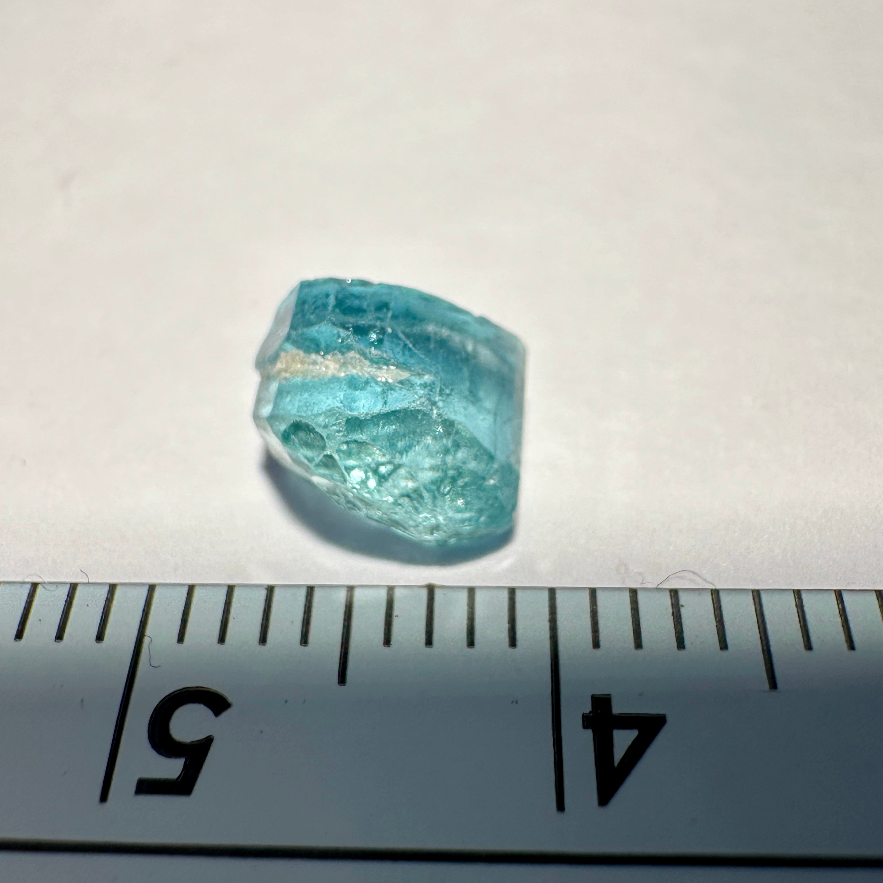 2.03ct Blue Apatite Crystal, Merelani, Tanzania, Untreated Unheated