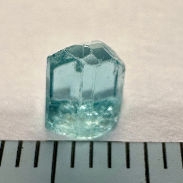 Blue Apatite Crystal, 0.99ct, Merelani, Tanzania, Untreated Unheated