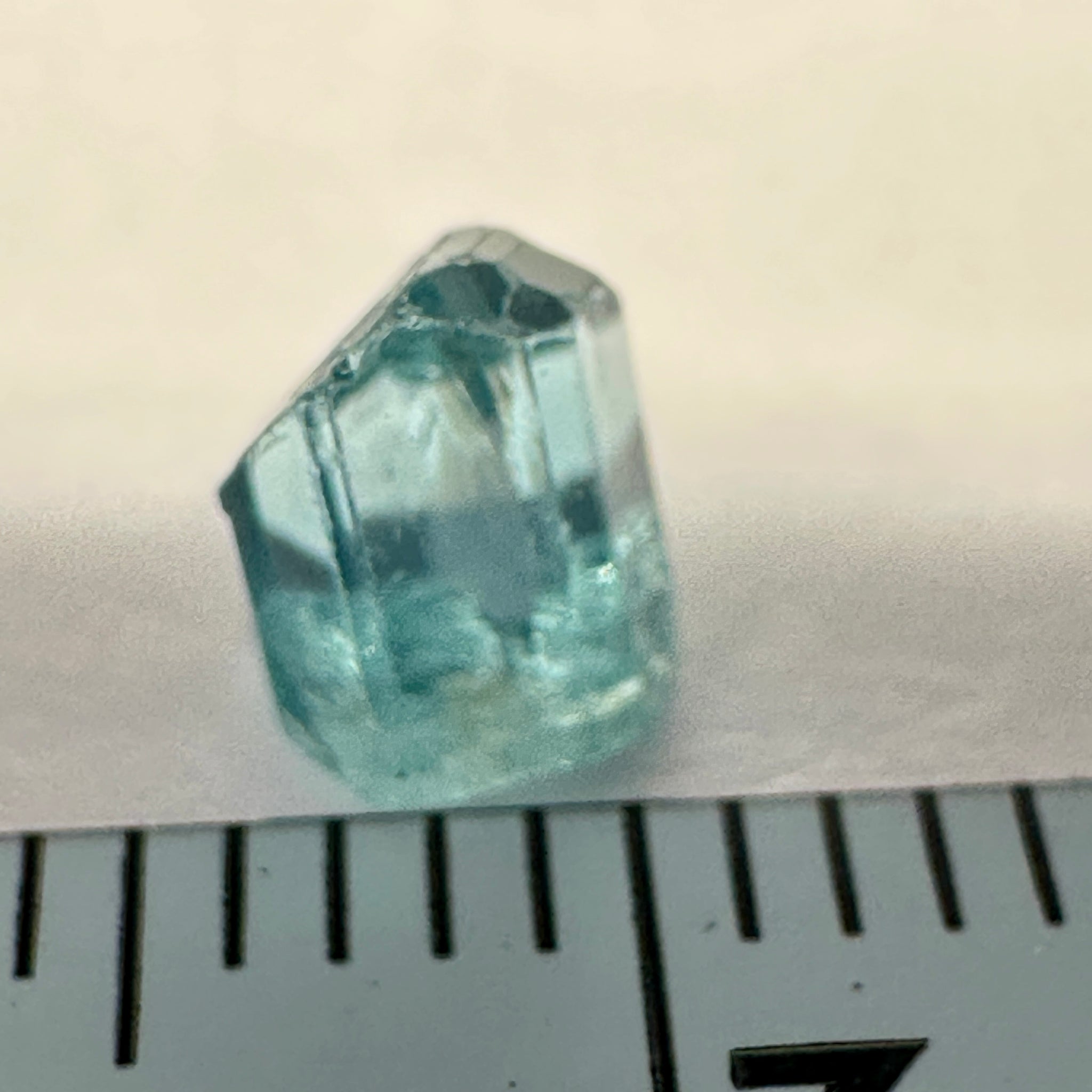 Blue Apatite Crystal, 0.99ct, Merelani, Tanzania, Untreated Unheated